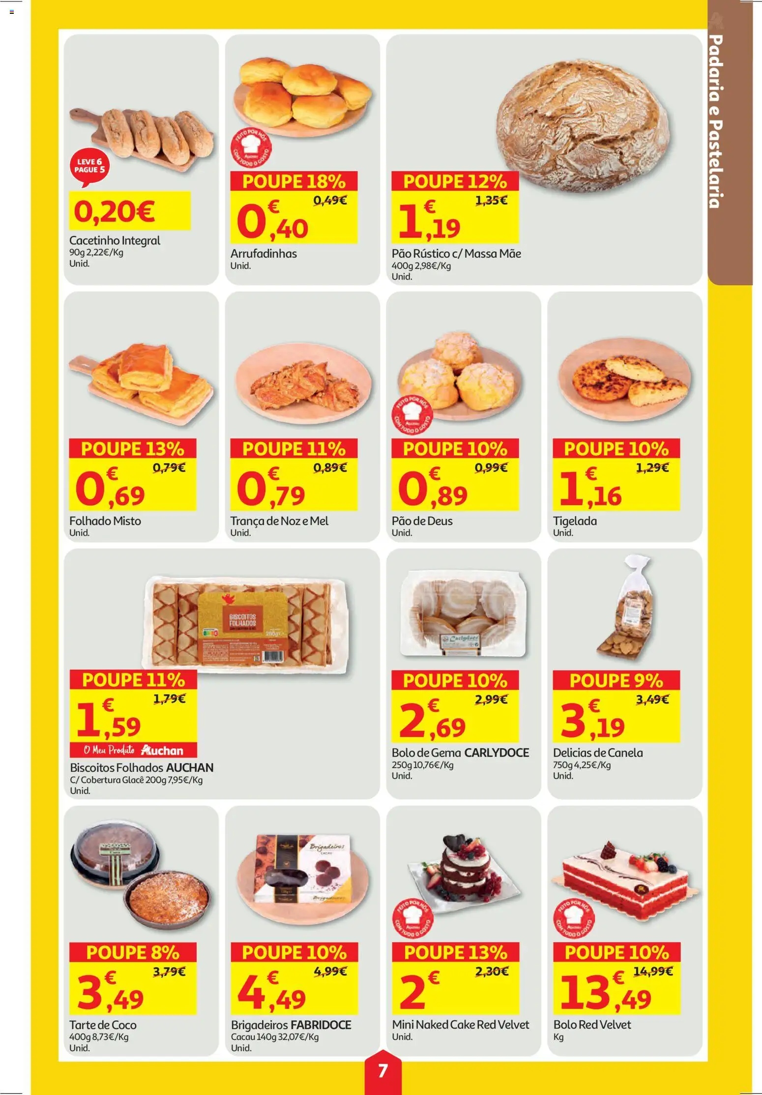 Auchan folheto │ válido de 15.01.2026 | Página: 7 | Produtos: Padaria, Bolo, Canela, Massa