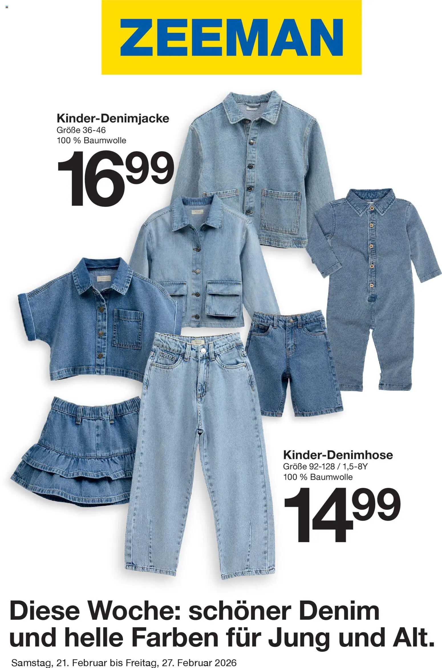 Zeeman Prospekt 	 – gültig ab 21.02.2026 | Seite: 1