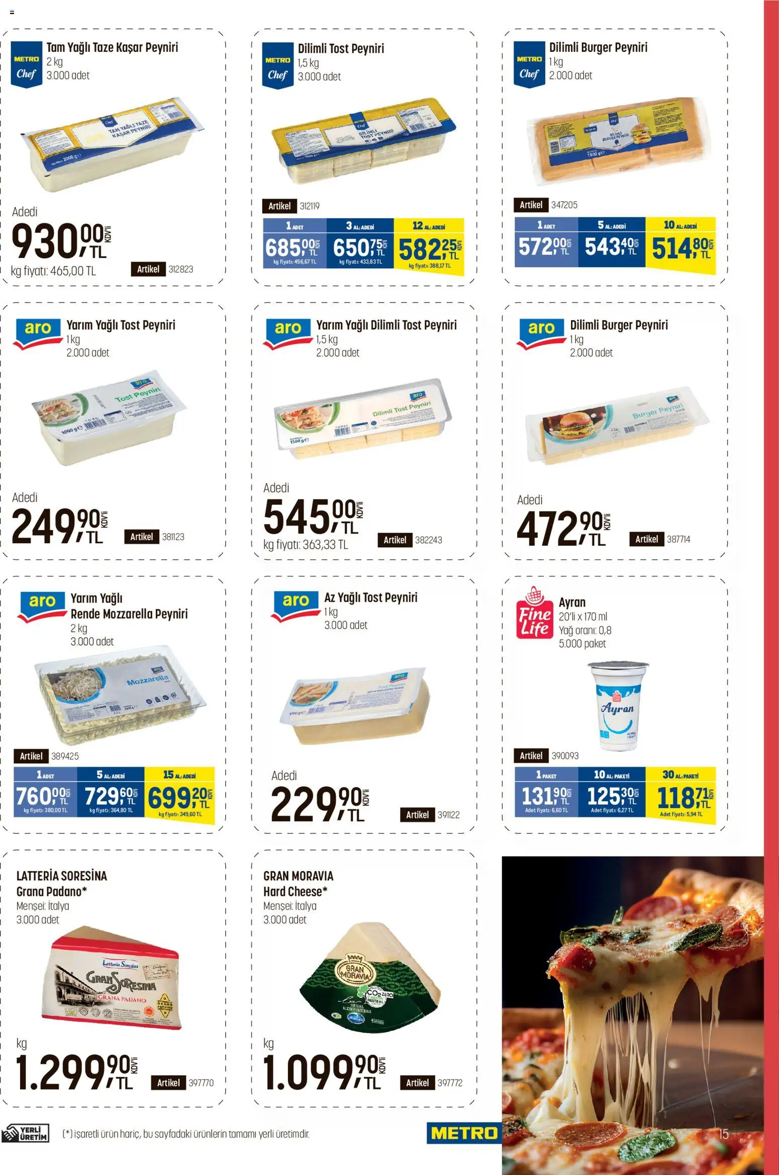 Metro - Fast Food Kataloğu - 01.04.2026 tarihinden itibaren geçerlidir | Sayfa: 15