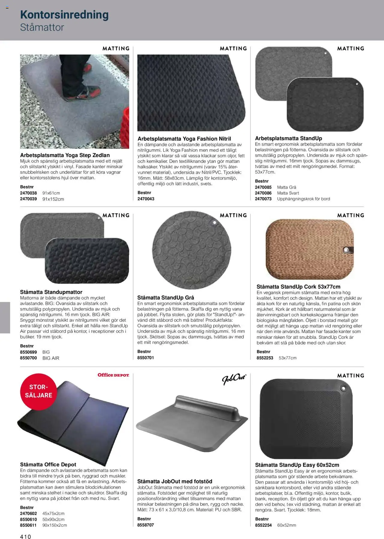 Office Depot reklamblad aktuell från 15.02.2024 | Sida: 412 | Produkter: Bord, Matta, Klackar