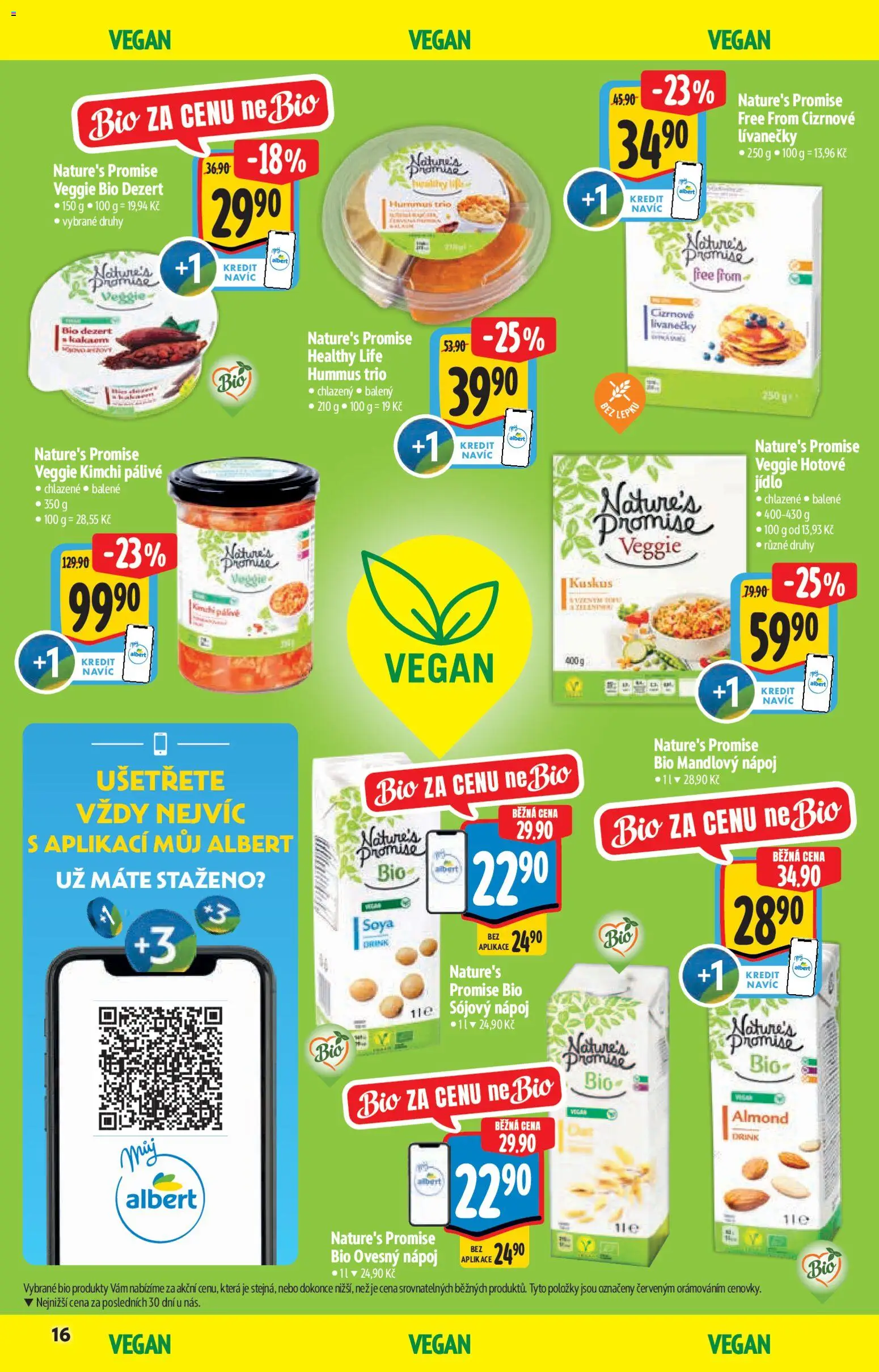 Albert katalog - Supermarket od 14.01.2026 | Strana: 16 | Produkty: Vegan, Hummus, Ovesný nápoj, Kuskus