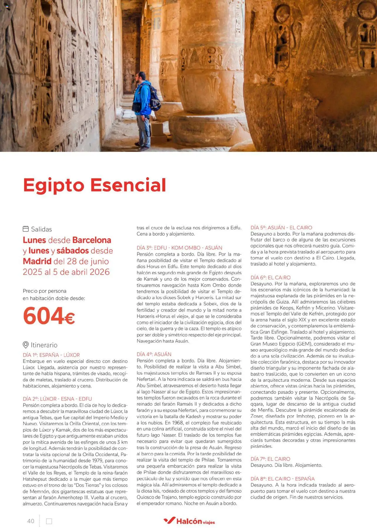 Halcón Viajes Egipto │ válido desde el 01.07.2025 | Página: 40 | Productos: Marco, Navegación