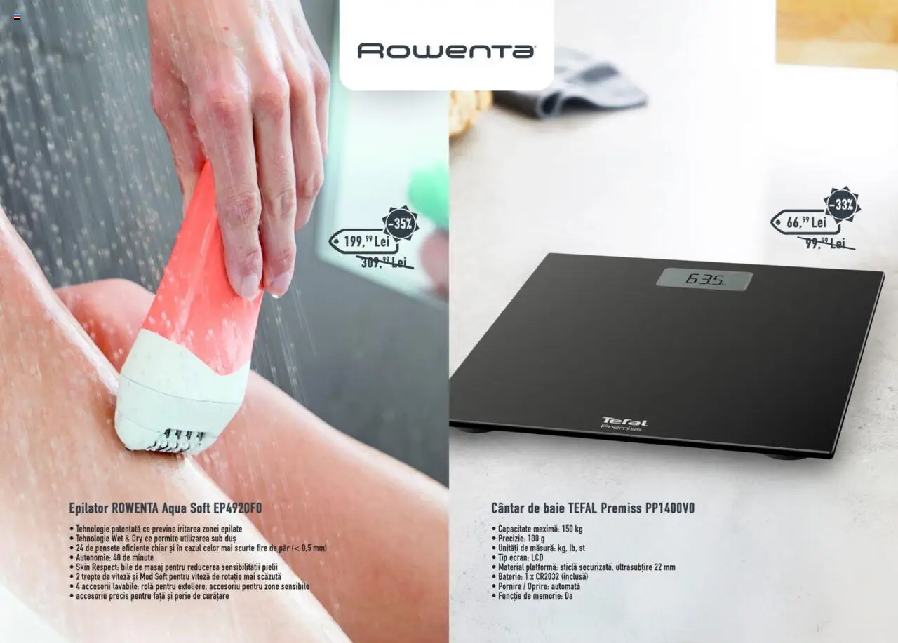 Carrefour catalog - Inovaţie și performanţă pentru casa ta – valabil de la 15.08.2025 | Pagină: 16 | Produse: Epilator, Cântar, Baterie, Perie