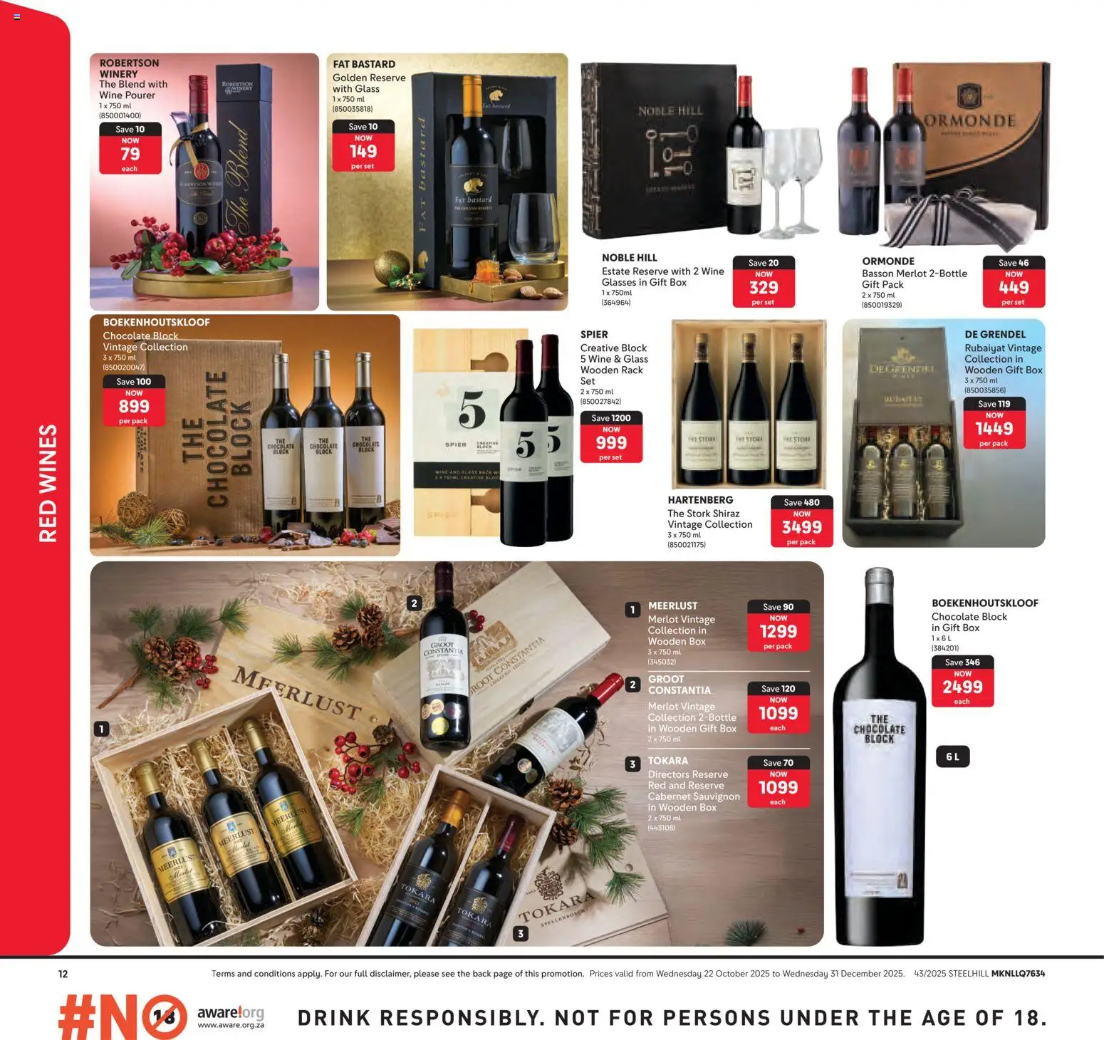 New Makro catalogue – valid from 22.10.2025 | Page: 8 | Products: Glasses, Box, Chocolate, Wine
