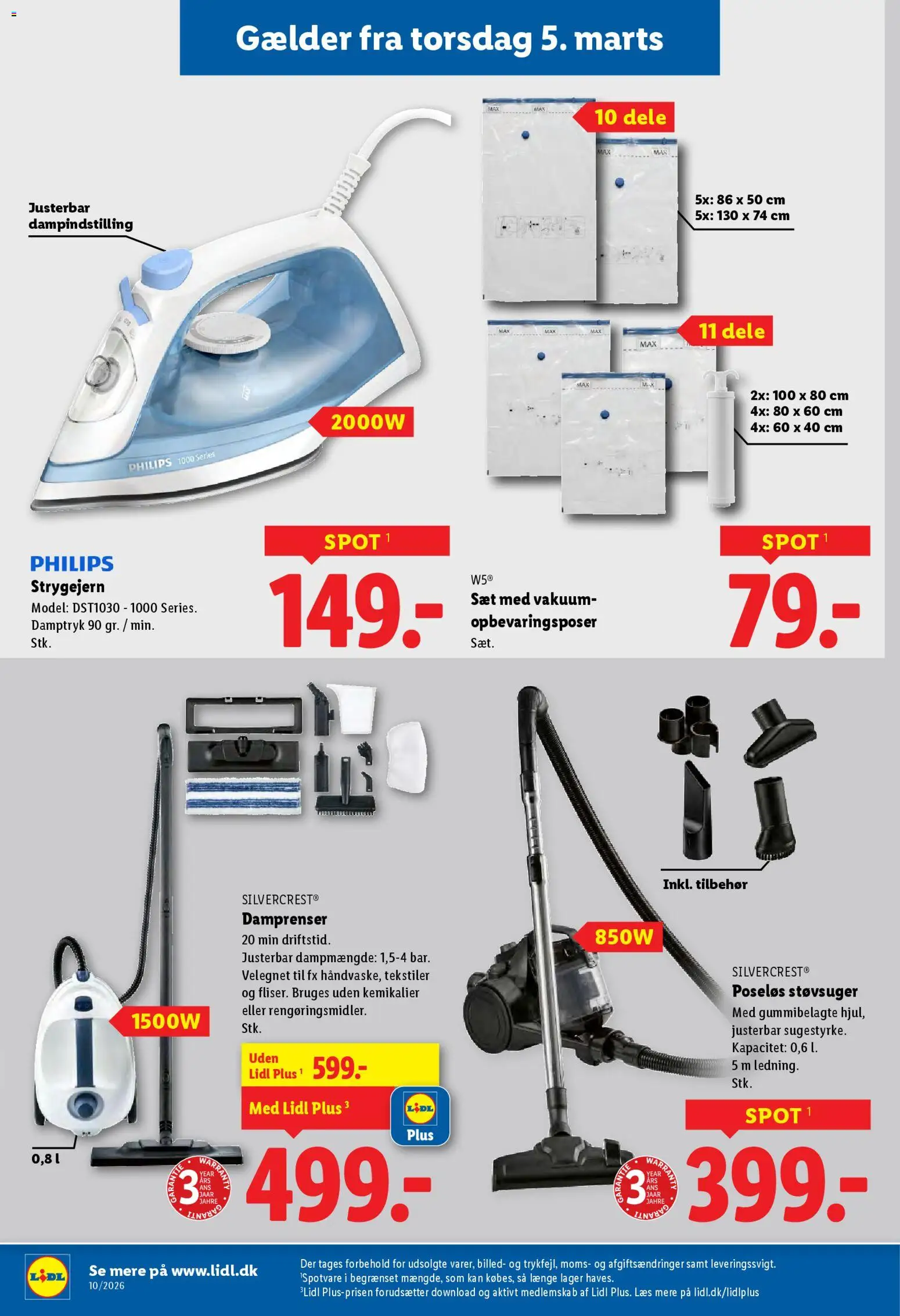 Lidl tilbudsavis – gyldig fra 01.03.2026 | Side: 28 | Produkter: Søm, Støvsuger, Strygejern
