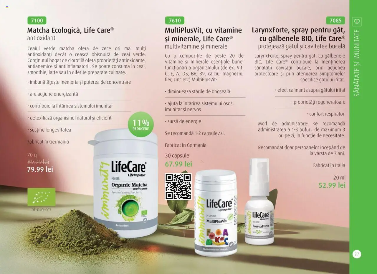 Life Care catalog - Aprilie/Octombrie – valabil de la 01.04.2025 | Pagină: 29 | Produse: Pește, Ceai