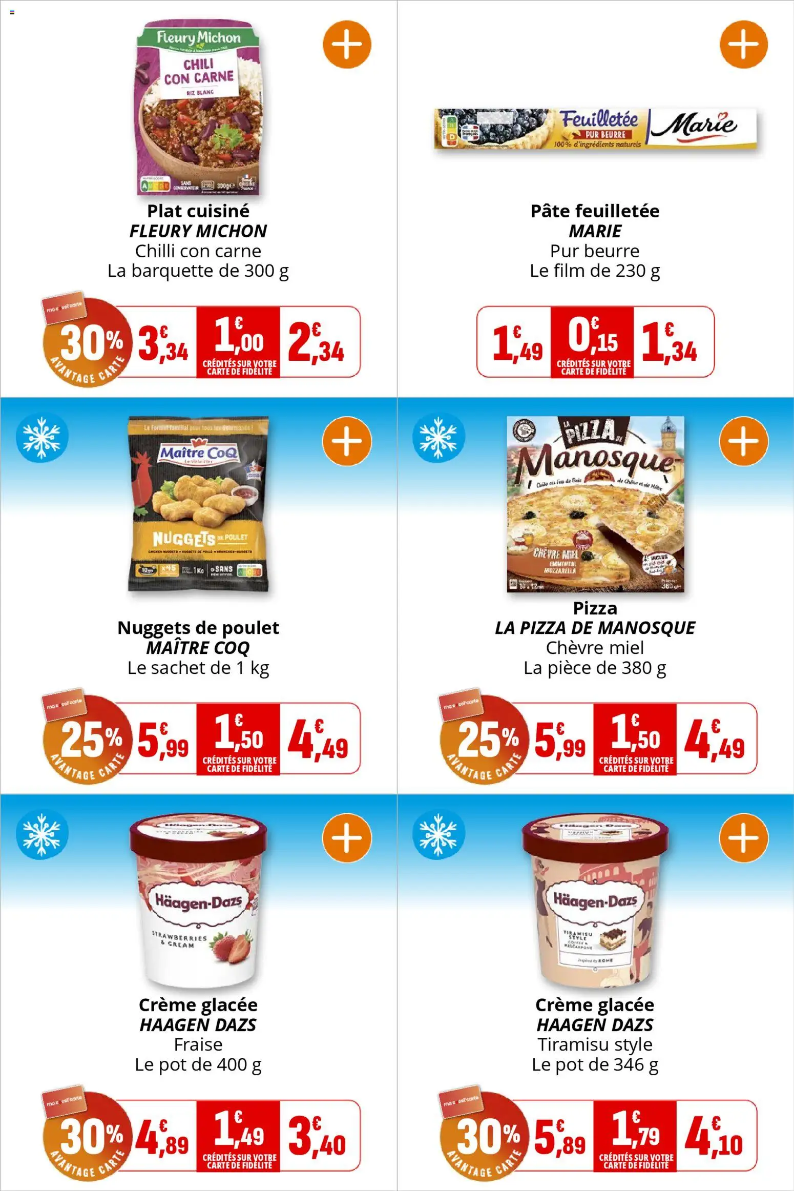 {H1} | Page: 11 | Produits: Mozzarella, Miel, Mascarpone, Crème