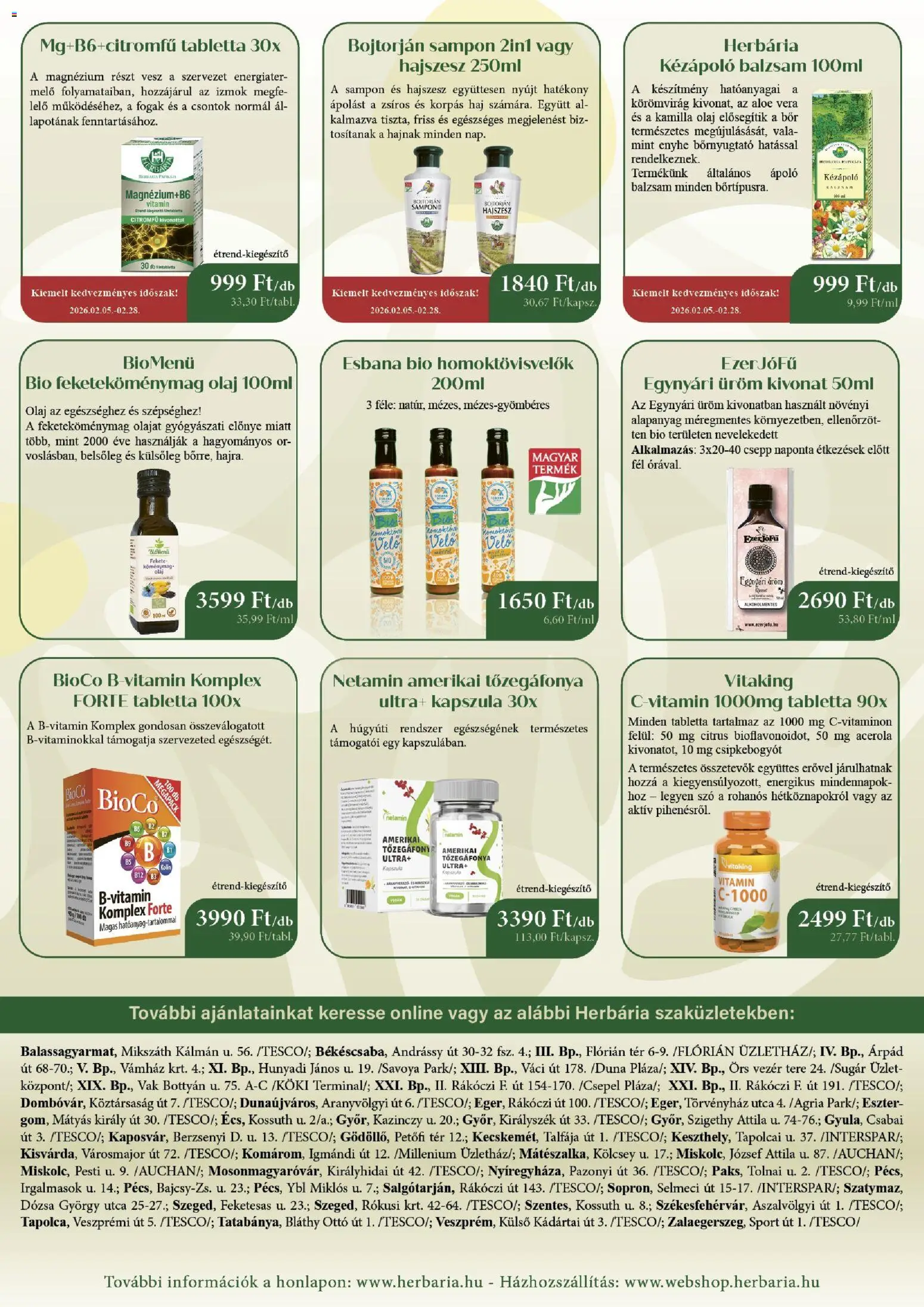 Herbária akciós ujság - amely érvényes a következő dátumtól: 05.02.2026 | Oldal: 2