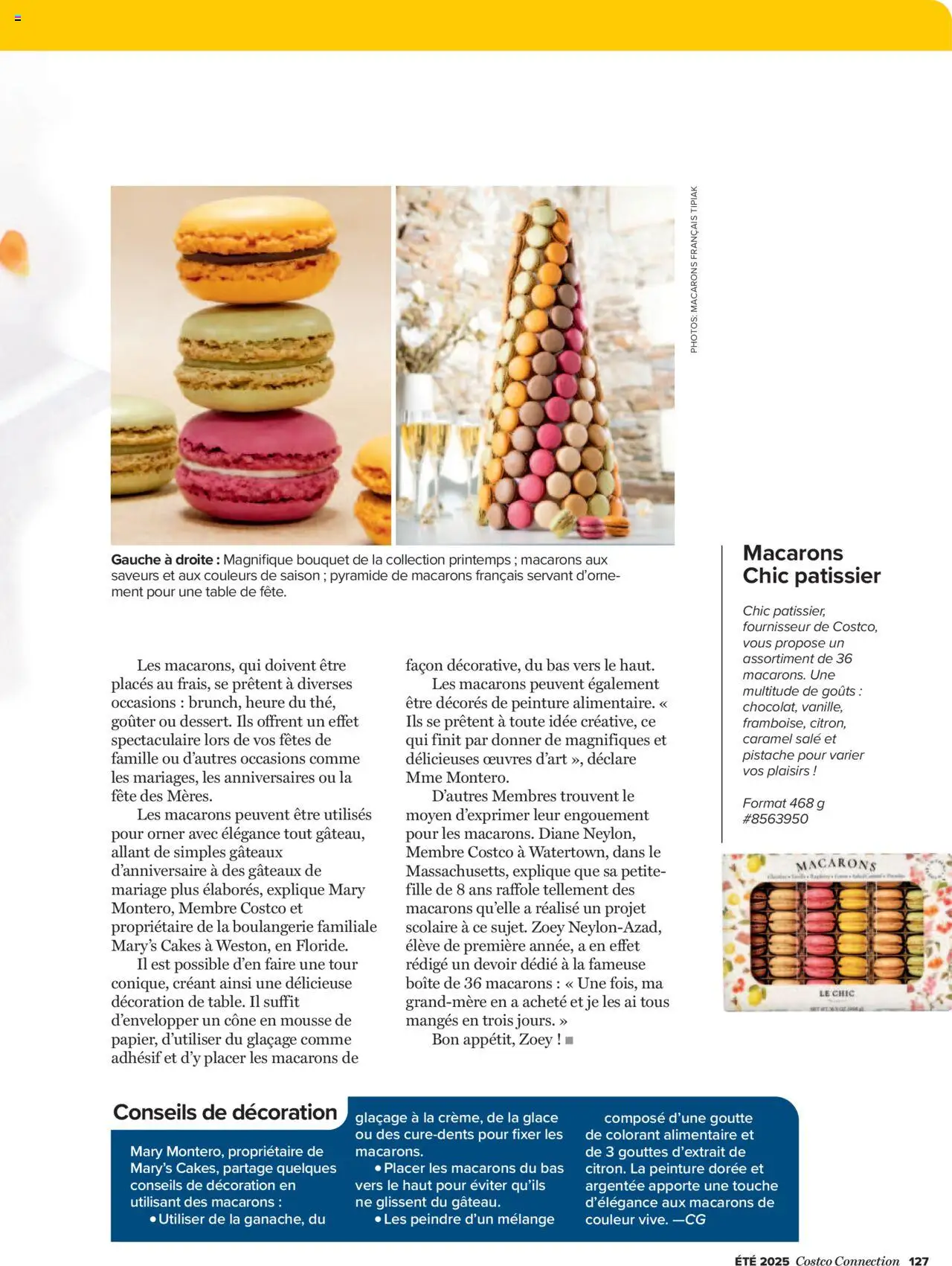  | Page: 127 | Produits: Mousse, Macarons, Table