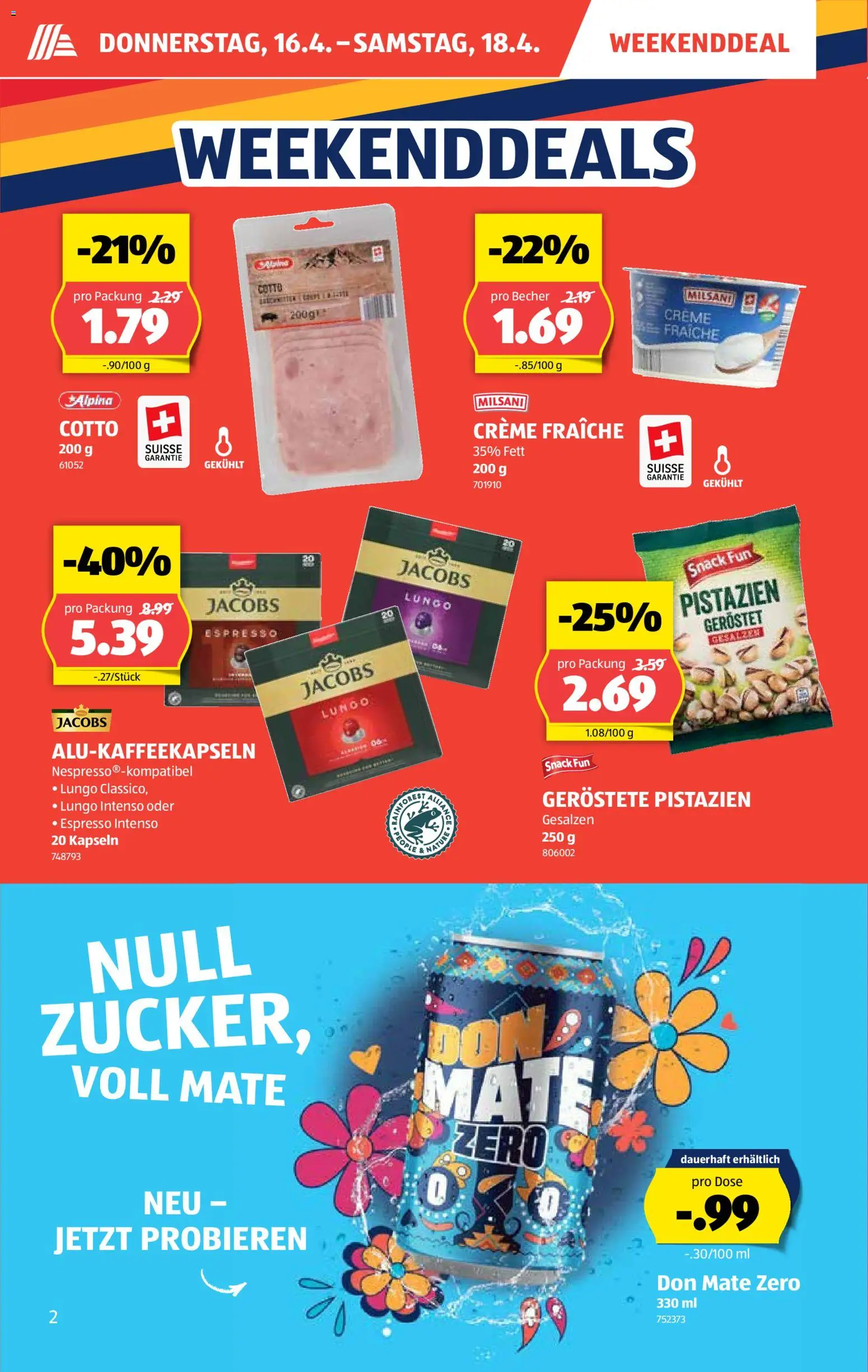 Aldi aktionen – gültig ab 16.04.2026 | Seite: 3 | Produkte: Creme
