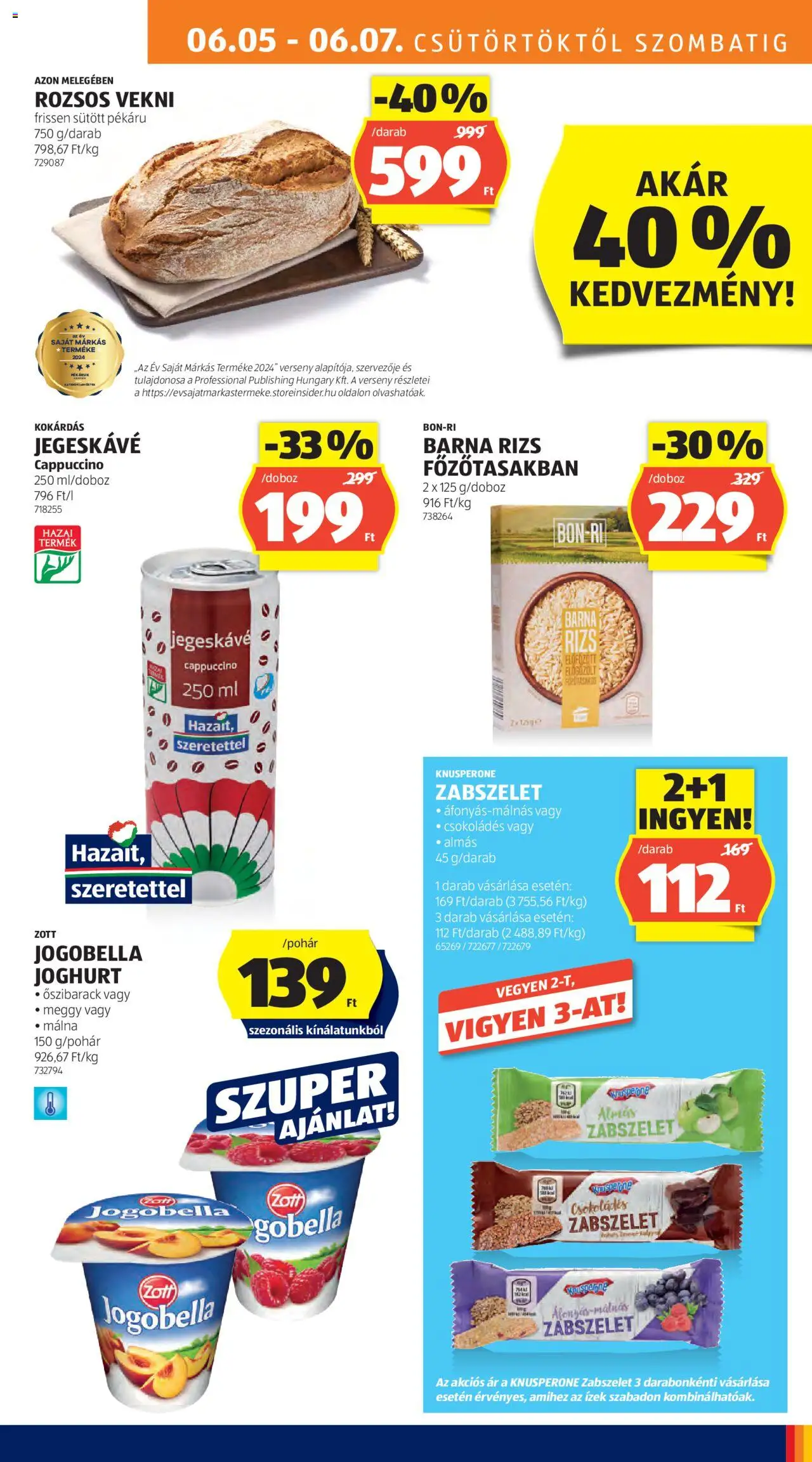 Aldi akciós ujság - amely érvényes a következő dátumtól: 05.06.2025 | Oldal: 11 | Termékek: Meggy, Jegeskávé, Joghurt, Rizs