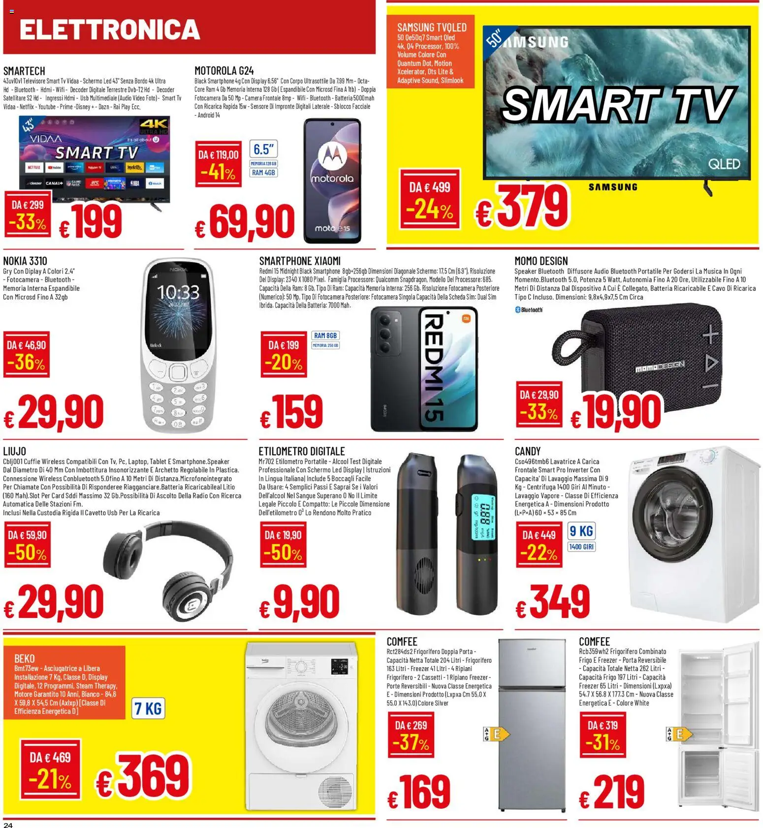 Volantino Galassia del 30.10.2025 | Pagina: 24 | Prodotti: smart TV, Centrifuga, Fotocamera, Cavo
