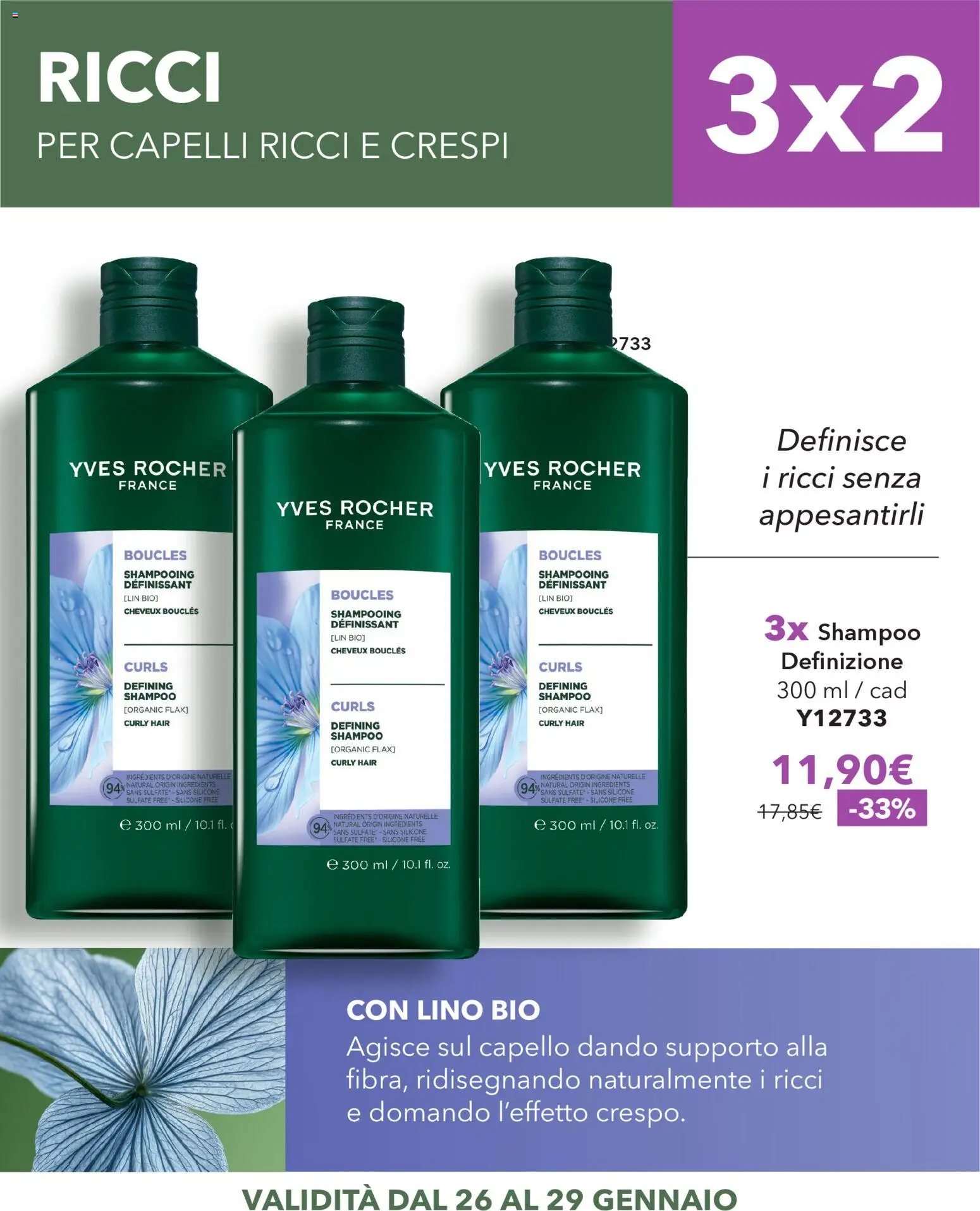 Volantino Yves Rocher del 26.01.2026 | Pagina: 6 | Prodotti: Shampoo, Silicone