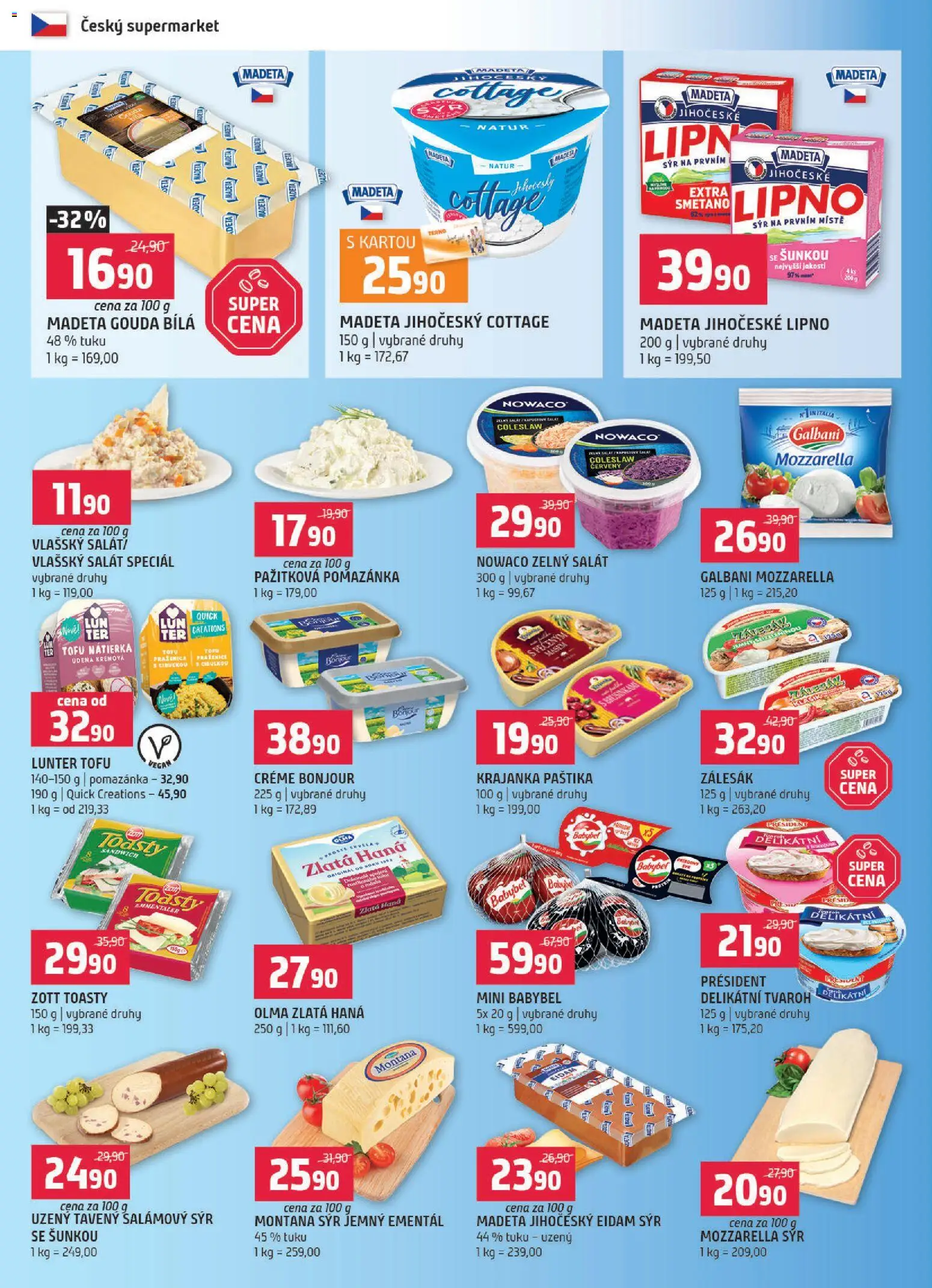 Terno leták - Blatná, Strakonice od 05.11.2025 | Strana: 4 | Produkty: Sýr, Babybel, Zlatá Hana, Mozzarella