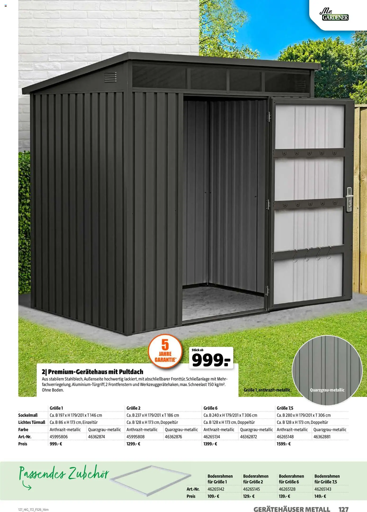 Hagebau Gartengestaltungsortiment – gültig ab 02.03.2026 | Seite: 127