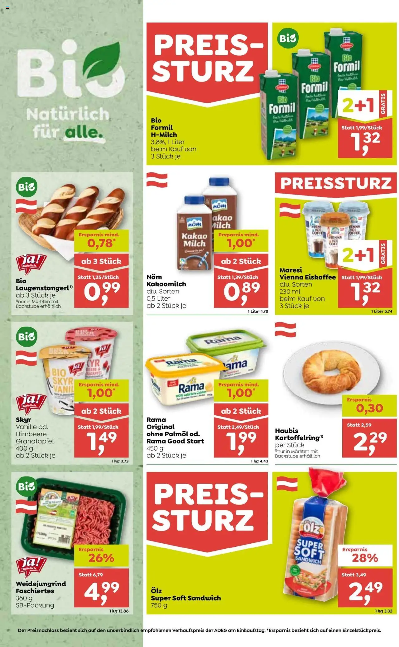 ADEG Flugblatt gültig ab 05.06.2025 | Seite: 2 | Produkte: Himbeere, Milch