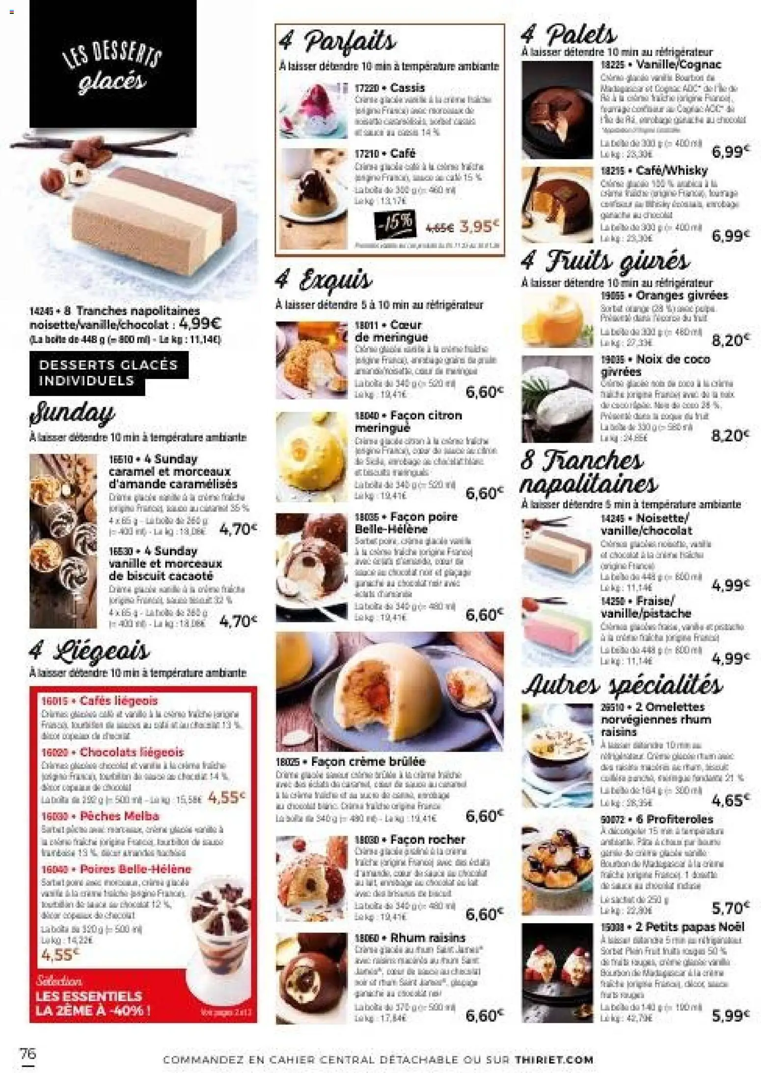 {H1} | Page: 76 | Produits: Noisette, Rhum, Café, Crème