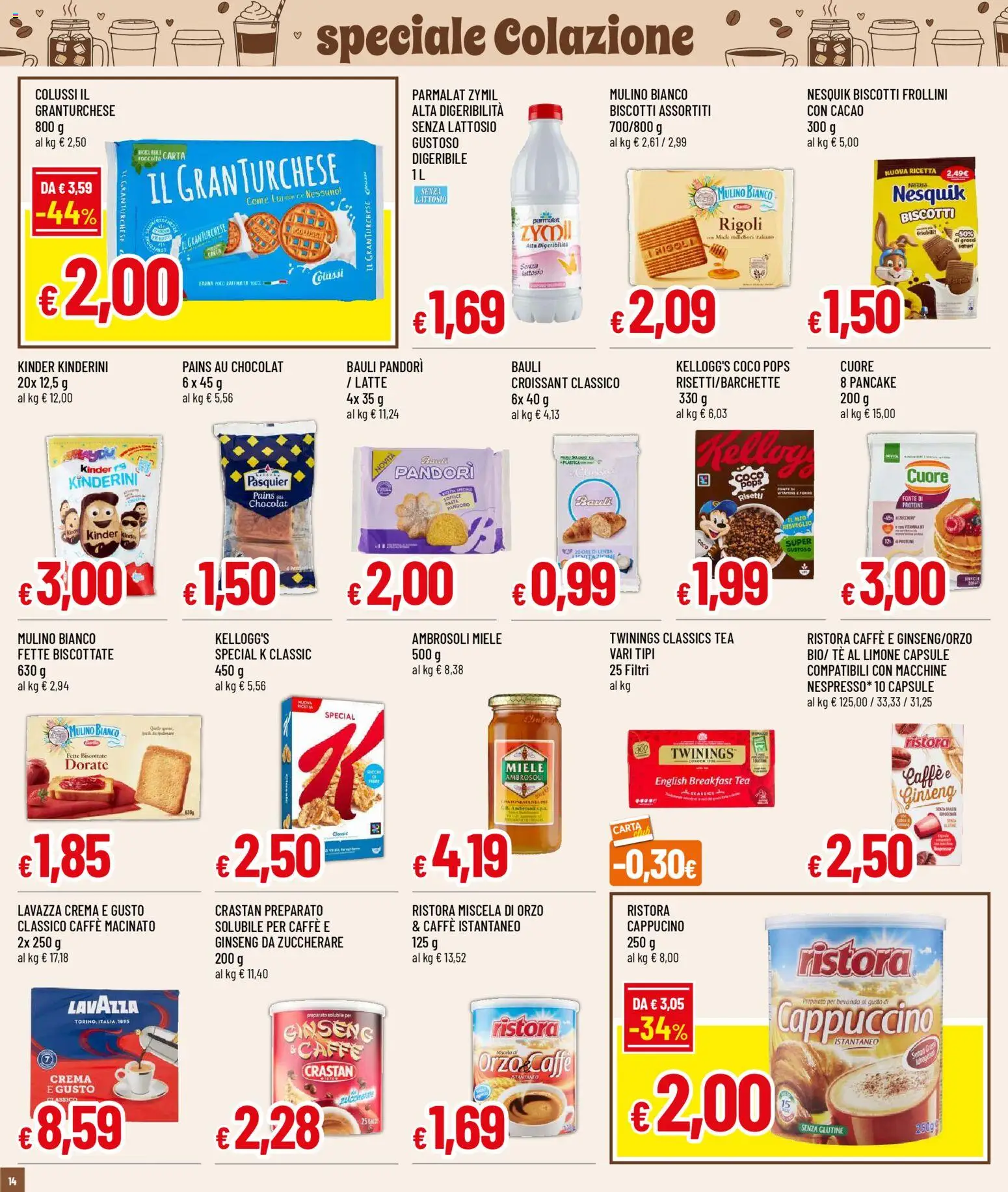 Volantino Galassia del 05.02.2026 | Pagina: 14 | Prodotti: Tè, Pasta, Miele, Frollini