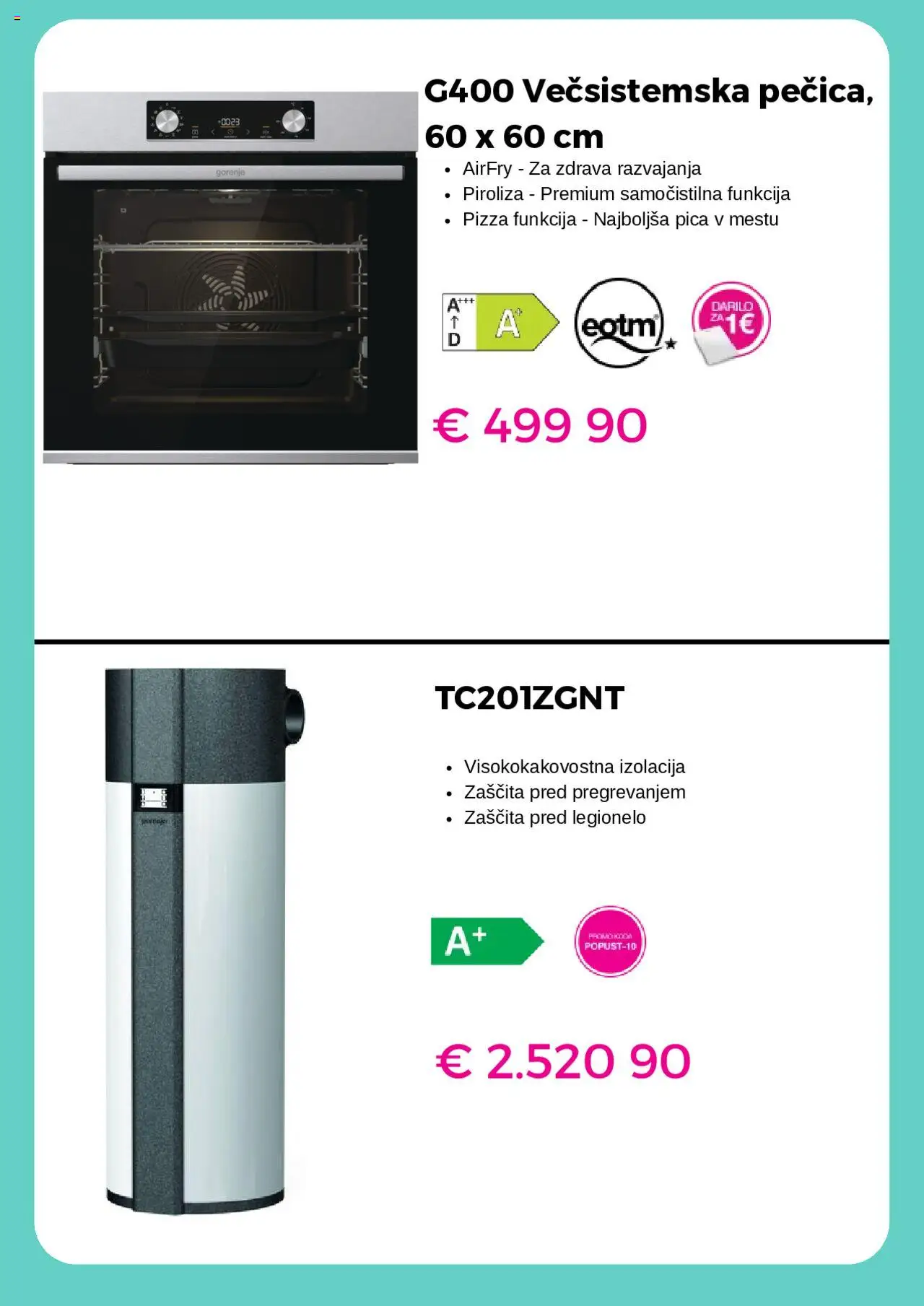 Gorenje katalog │ velja od 18.08.2025 | Stran: 5 | Izdelki: Pica