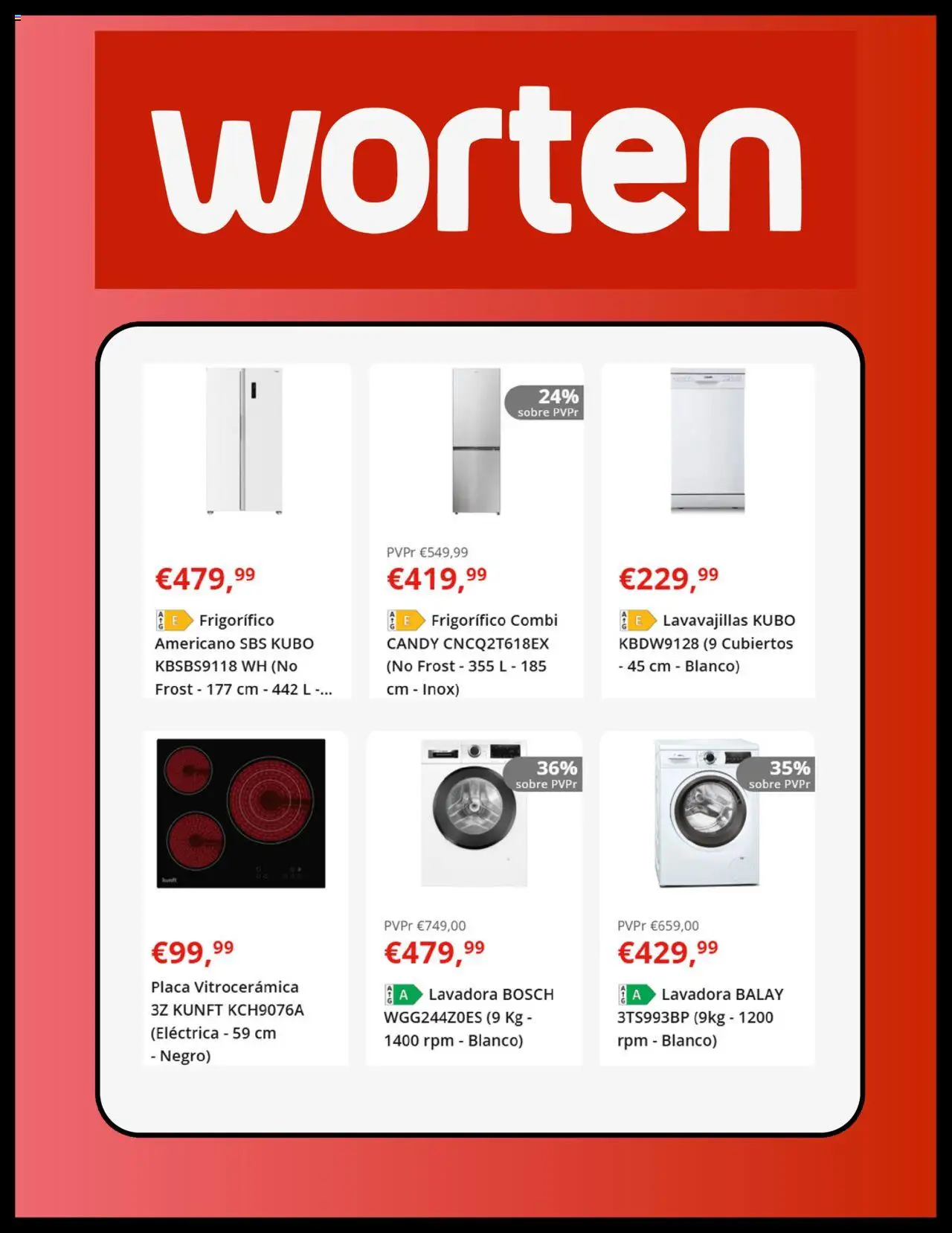 Worten folleto │ válido desde el 09.09.2025 | Página: 4 | Productos: Lavadora, Lavavajillas, Combi