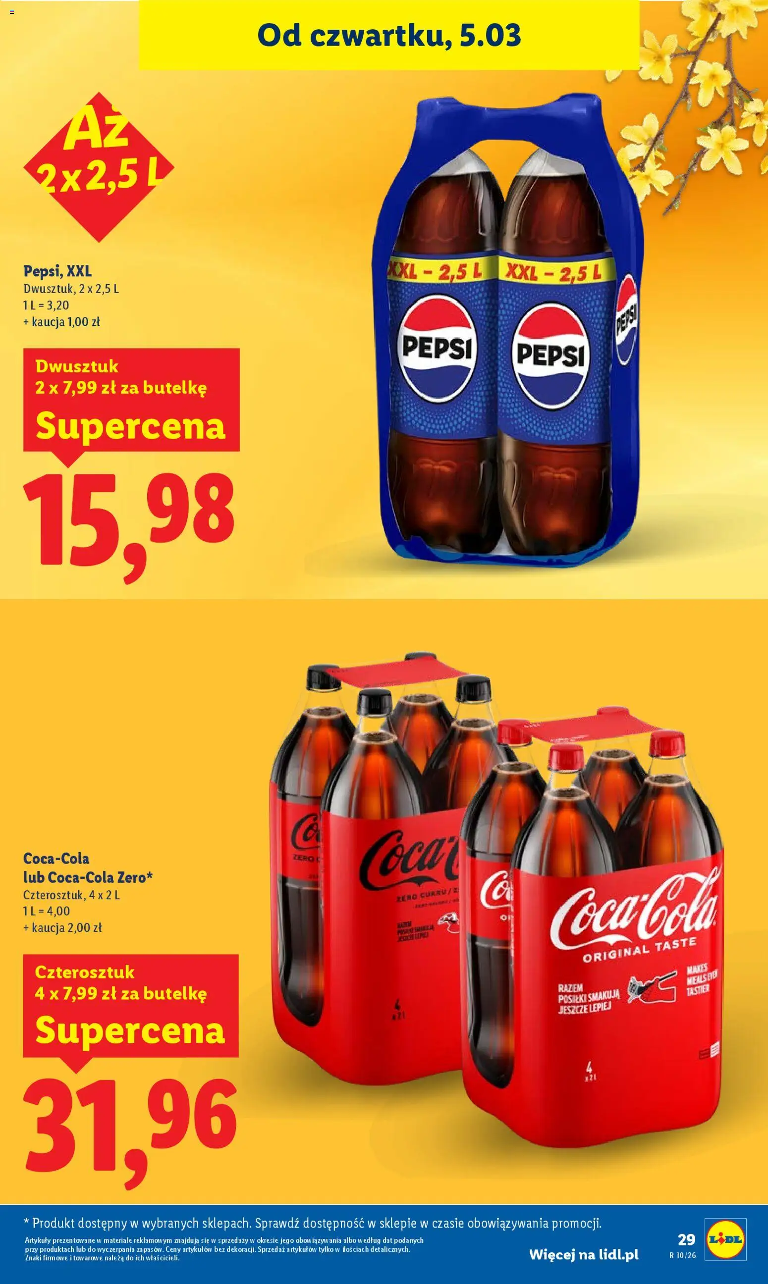 Lidl gazetka od 05.03.2026 | Strona: 29 | Produkty: Pepsi
