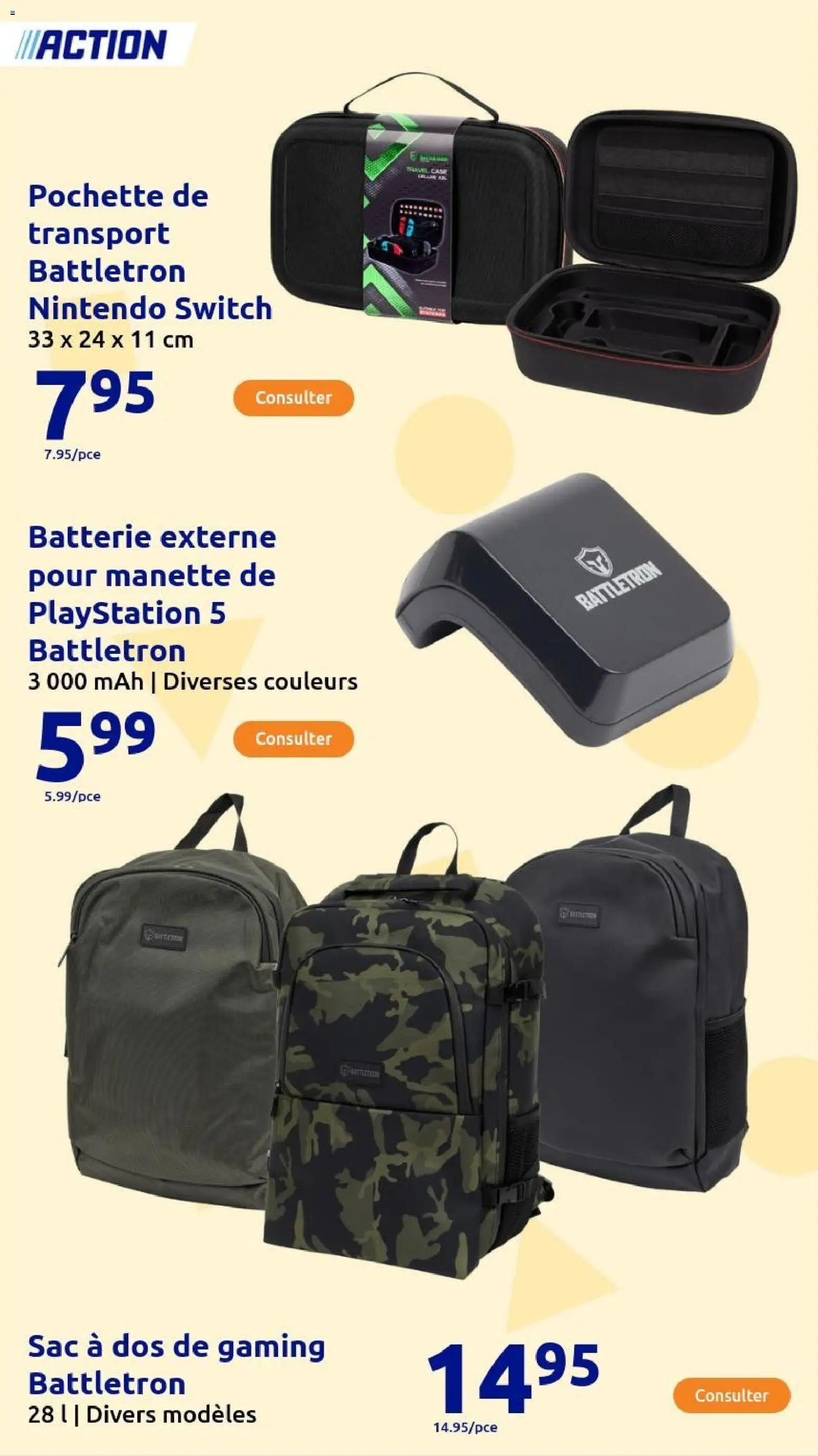 {H1} | Page: 151 | Produits: Playstation, Sac, Batterie, Sac à dos