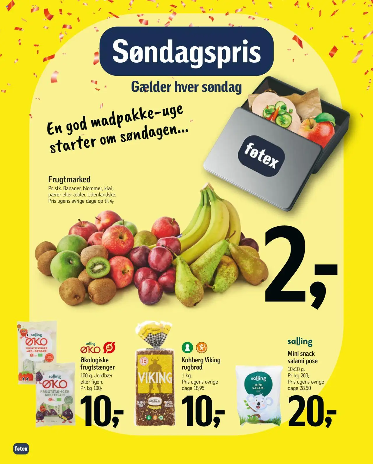Føtex tilbudsavis – gyldig fra 19.09.2025 | Side: 34 | Produkter: Salami, Jordbær, Rugbrød, Pærer