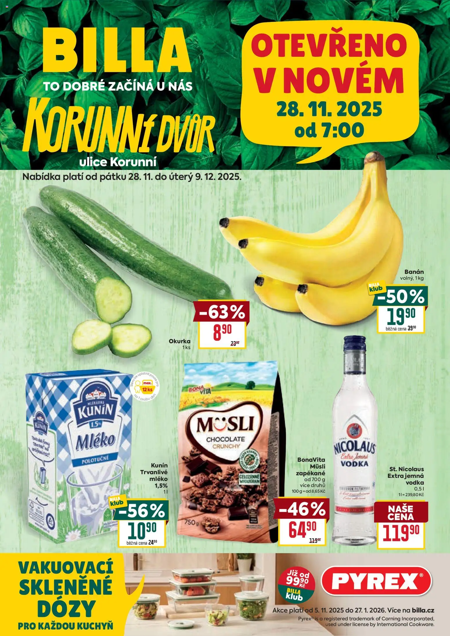 Billa leták - Speciál: Korunní Dvůr od 28.11.2025 | Strana: 1