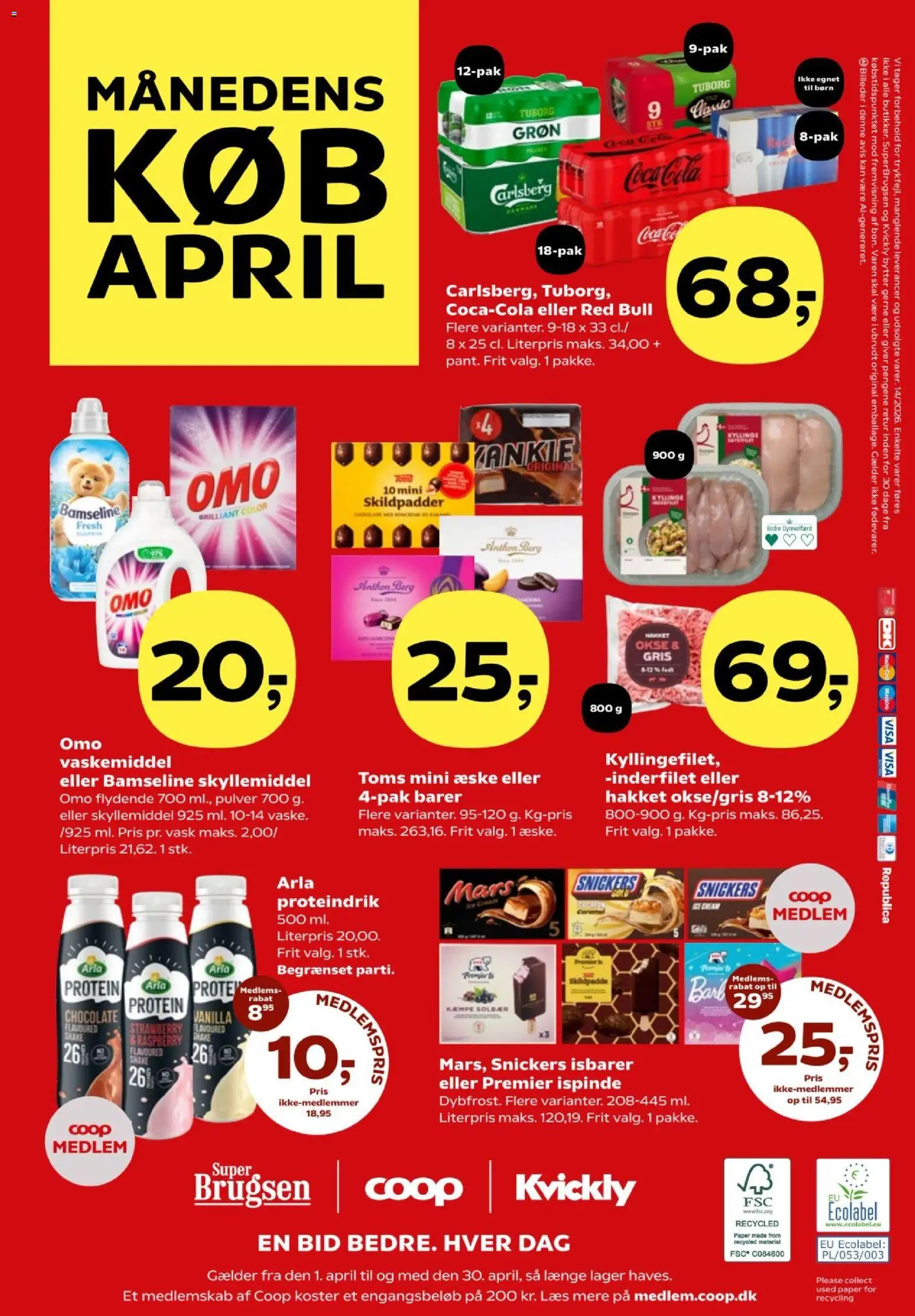 Super Brugsen tilbudsavis – gyldig fra 07.04.2026 | Side: 34 | Produkter: Coca Cola, Skyllemiddel, Vestido de festa, Solbær