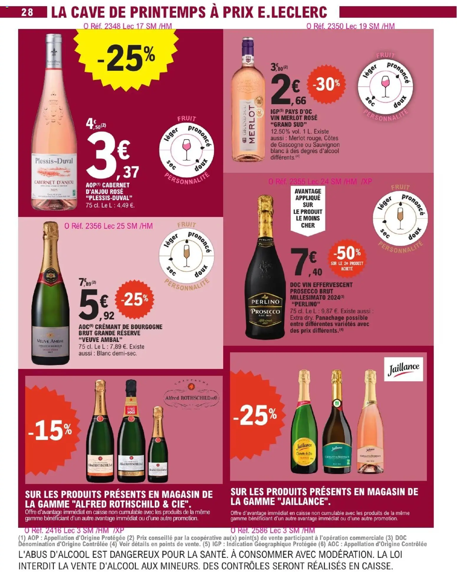 {H1} | Page: 28 | Produits: Crémant de bourgogne, Crémant, Prosecco, Vin