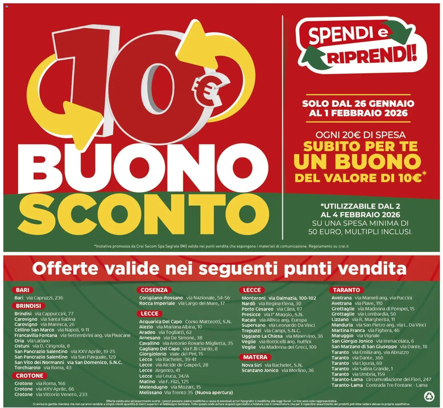 Volantino CRAI del 22.01.2026 | Pagina: 16 | Prodotti: Tè