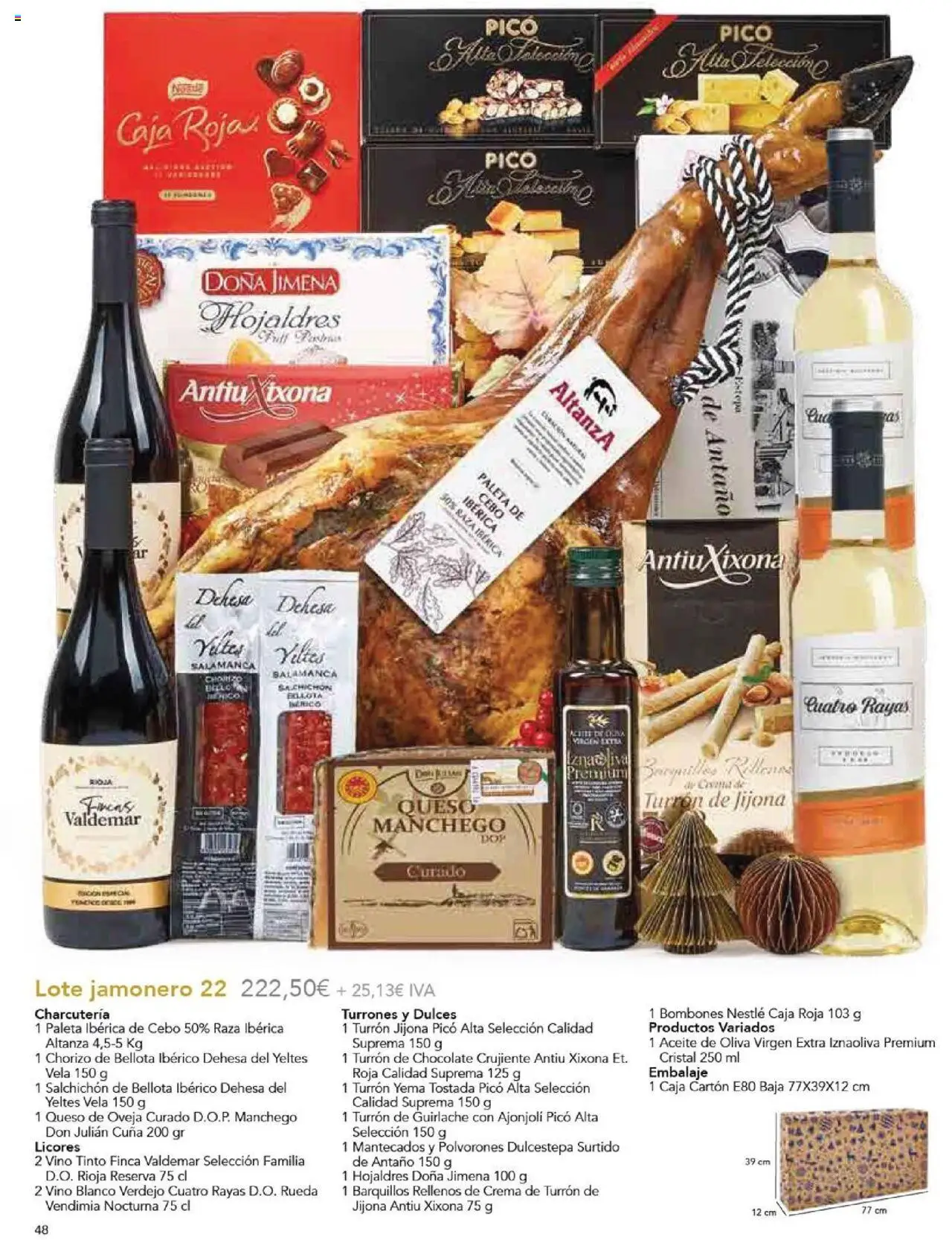 E.Leclerc Regalos de Navidad 2025 │ válido desde el 10.10.2025 | Página: 50 | Productos: Queso de oveja, Chocolate, Aceite de oliva, Vela