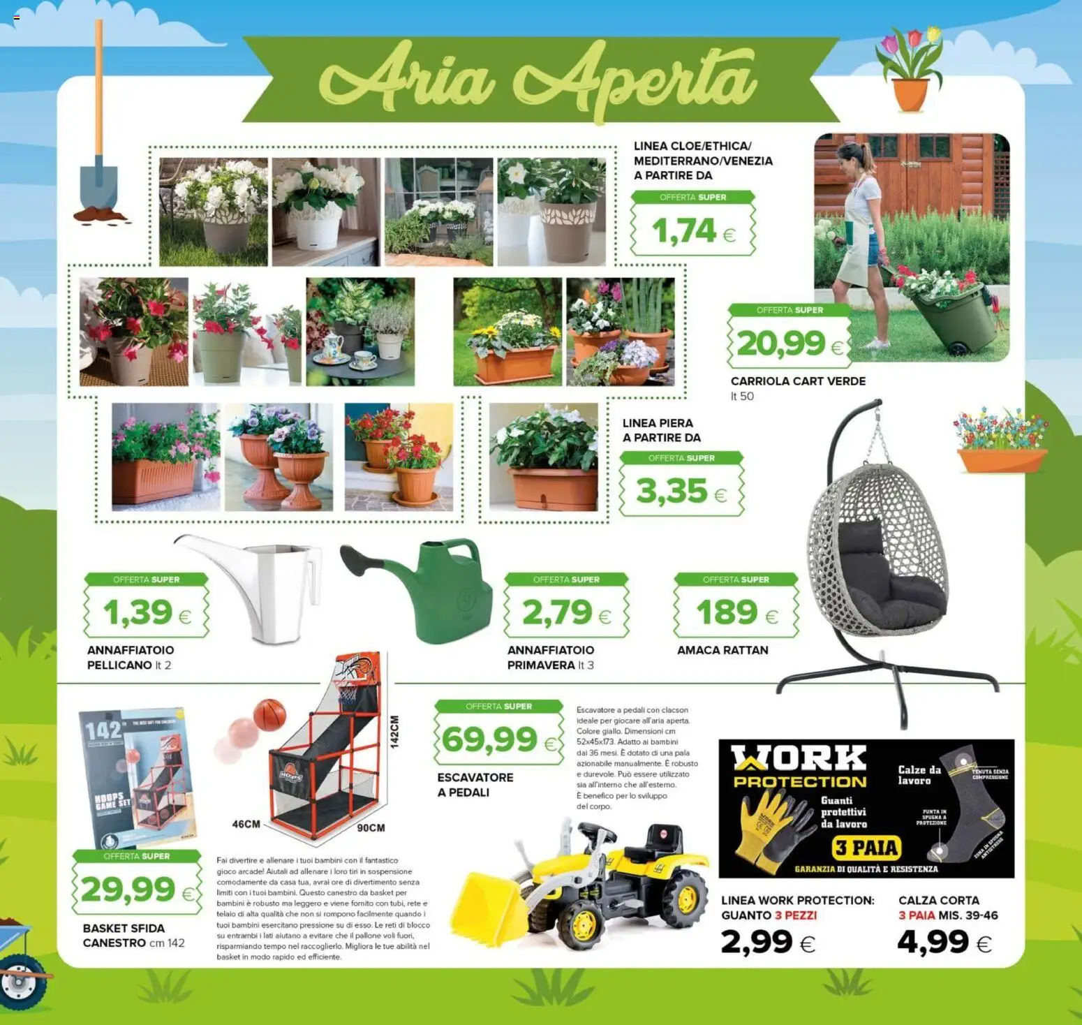 Volantino Oasi del 23.04.2026 | Pagina: 27 | Prodotti: Spugna, Guanti, Pallone, Carriola