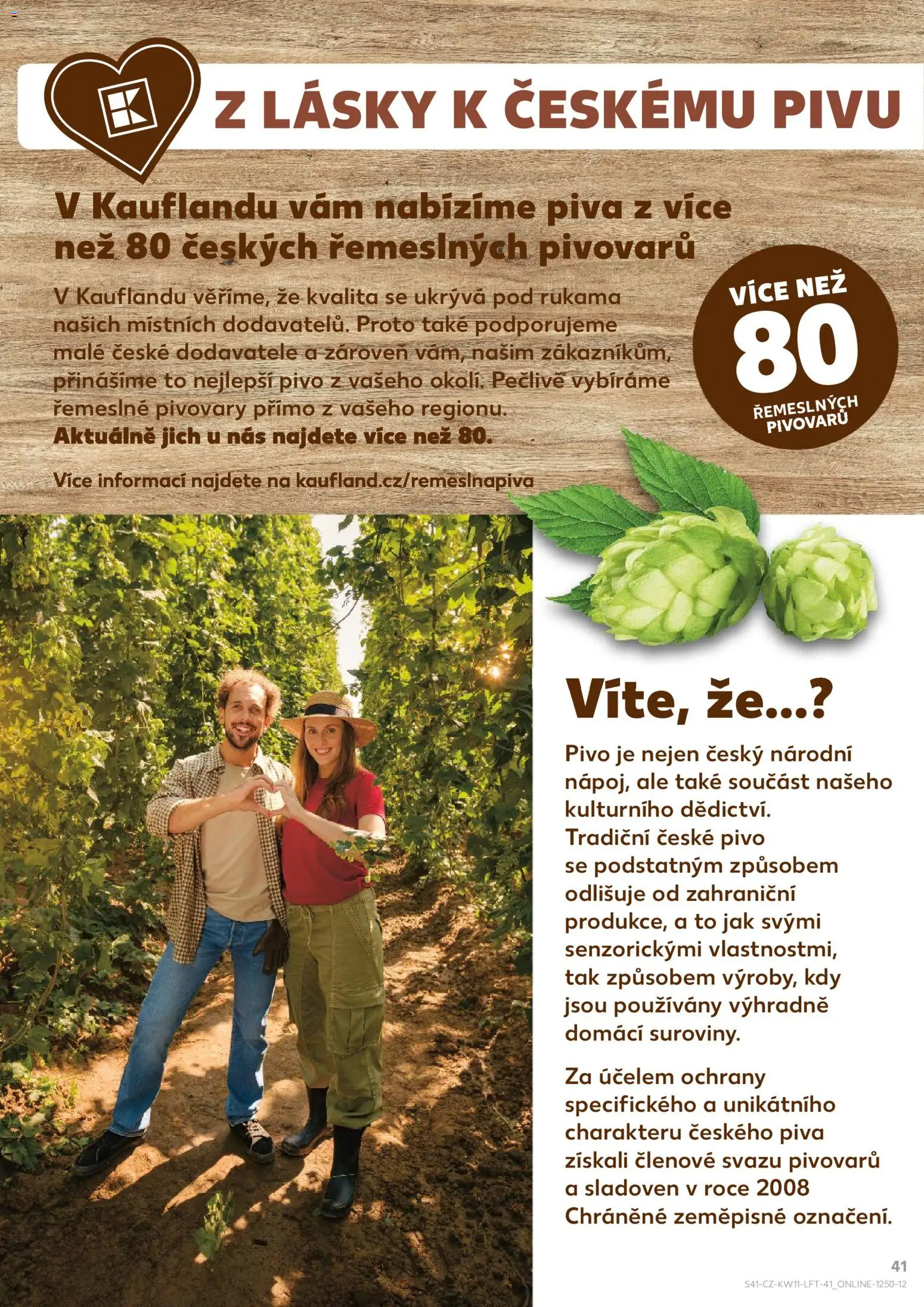 Kaufland leták - Plzeň Bory od 11.03.2026 | Strana: 41 | Produkty: Pivo