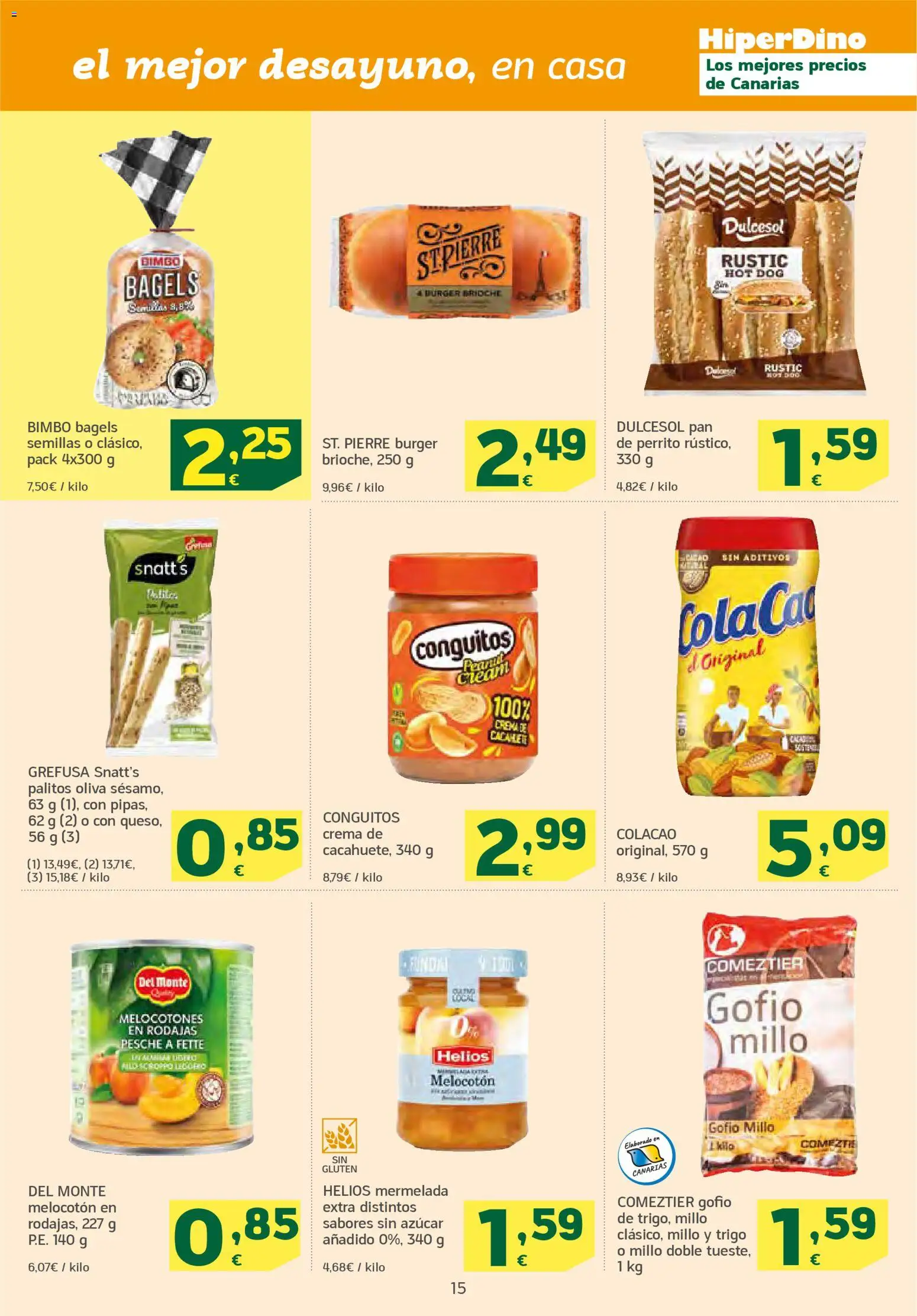 HiperDino folleto │ válido desde el 24.02.2026 | Página: 15 | Productos: Pan, Crema