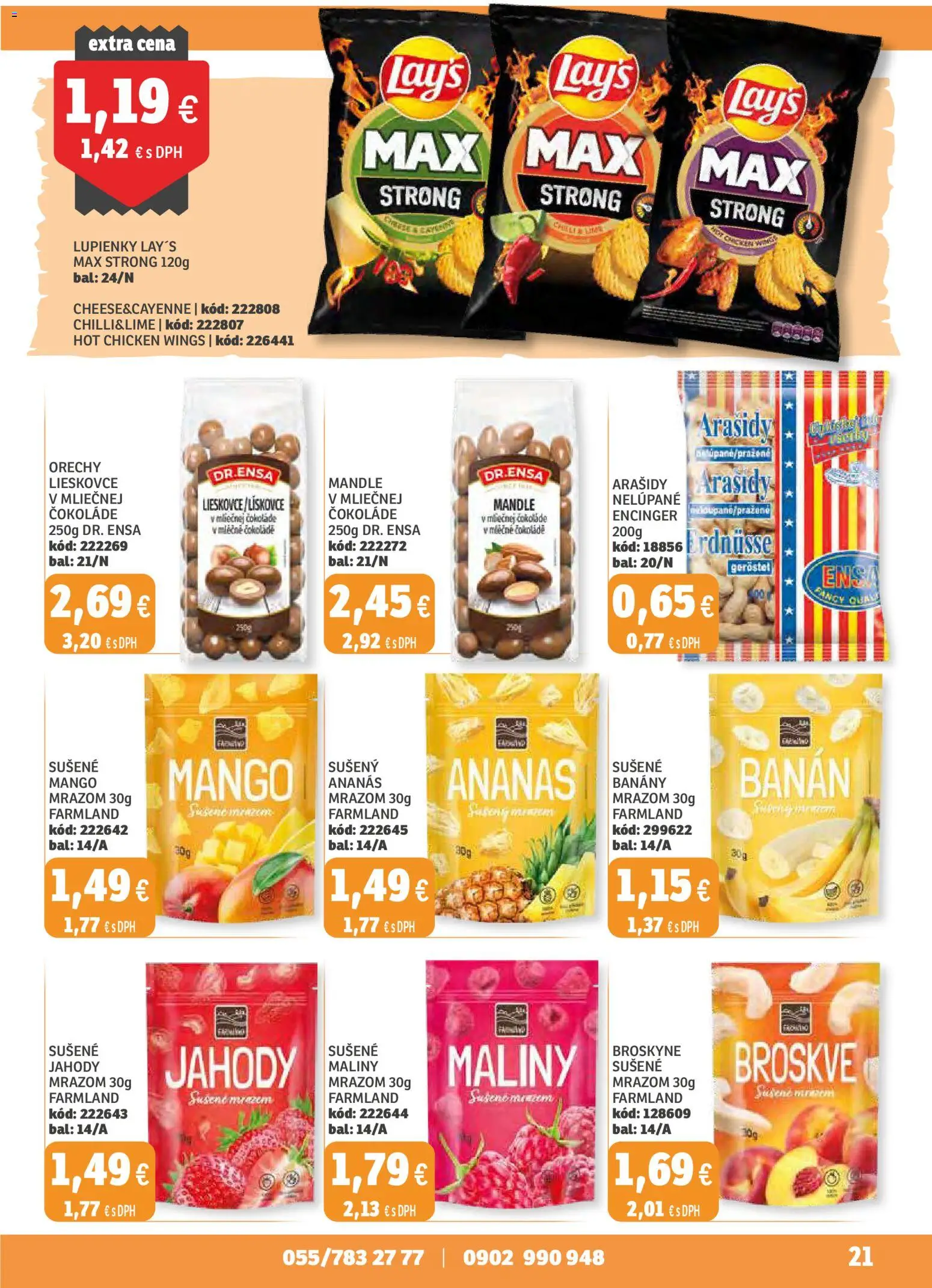 Nové Labaš akcie – leták je platný od 31.10.2025 | Strana: 21 | Produkty: Ananás, Jahody, Orechy, Sušený ananás