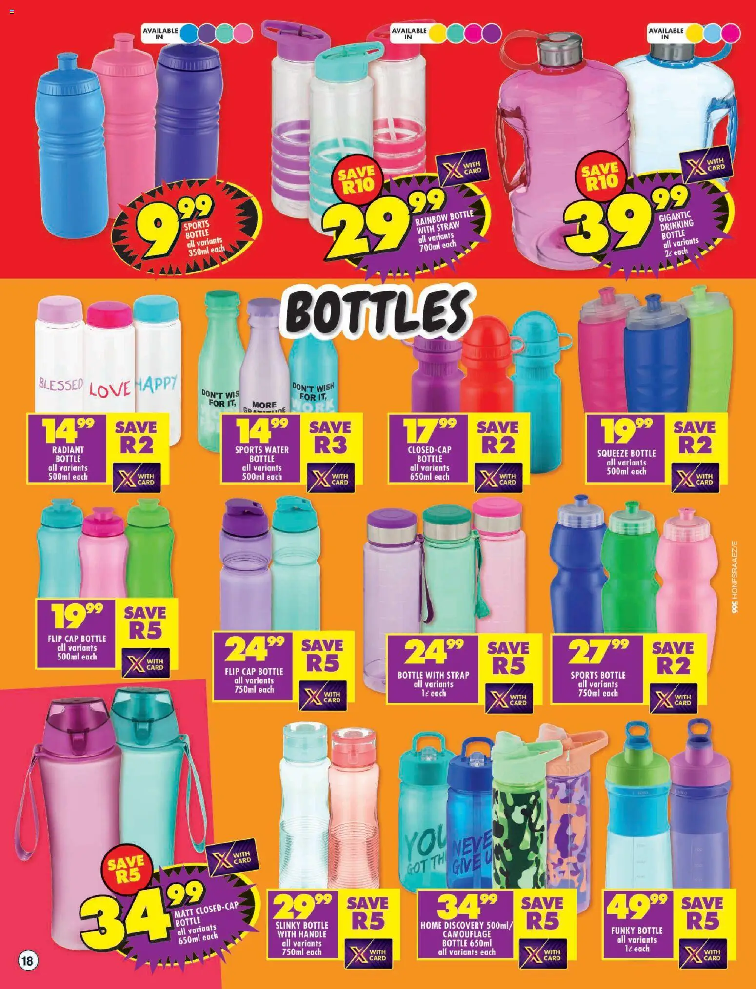 New Shoprite catalogue – valid from 29.12.2025 | Page: 18 | Products: Cap, Water