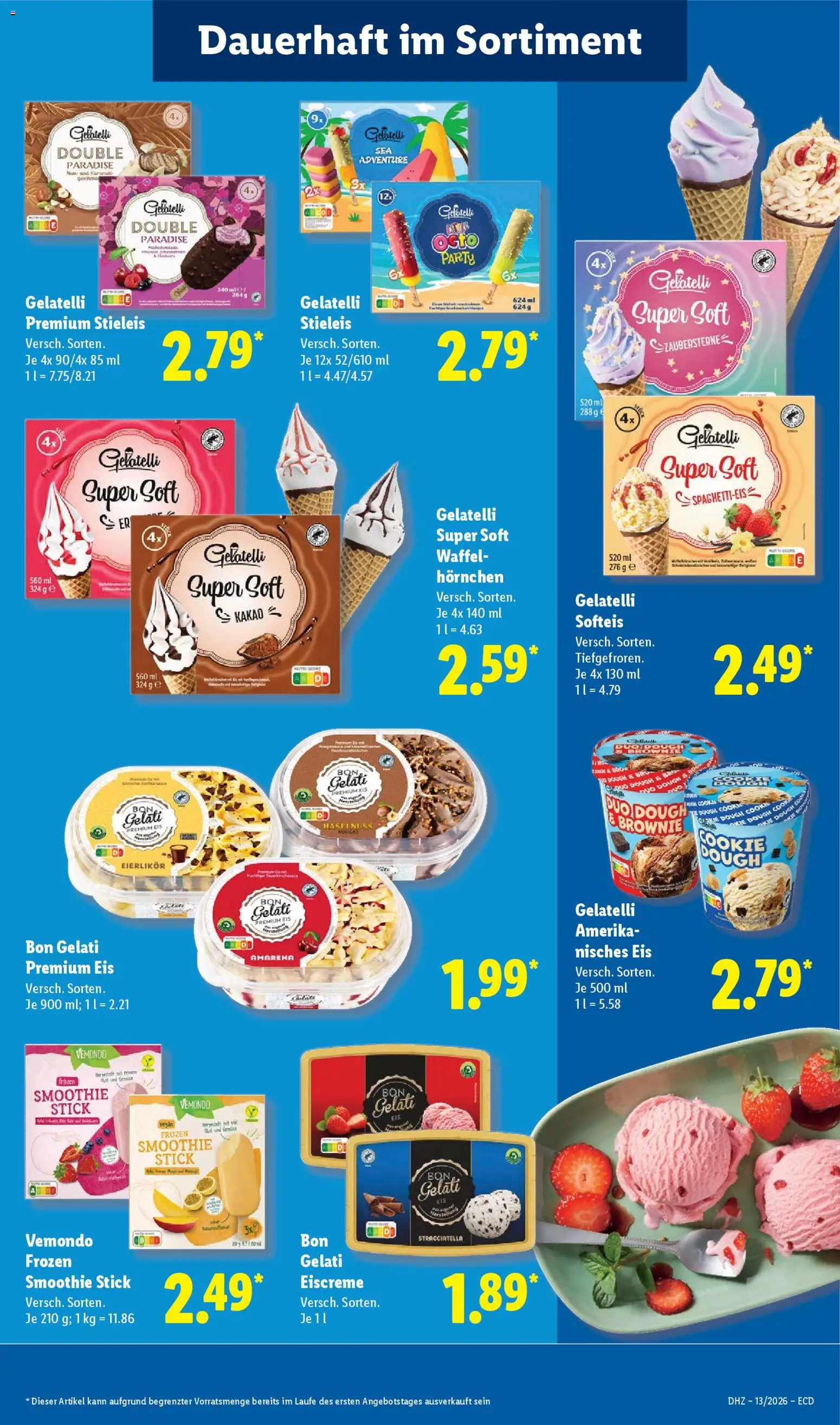 Lidl Prospekt – gültig ab 23.03.2026 | Seite: 23 | Produkte: Eiscreme, Eis