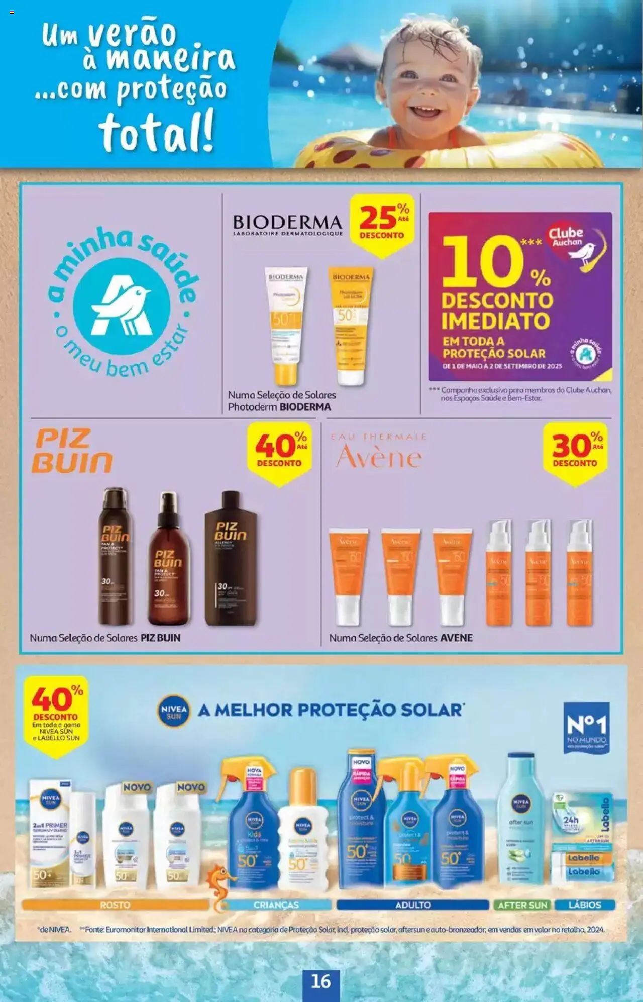 Auchan - Folheto Viagem e Praia │ válido de 02.06.2025 | Página: 16 | Produtos: Primer, Sérum