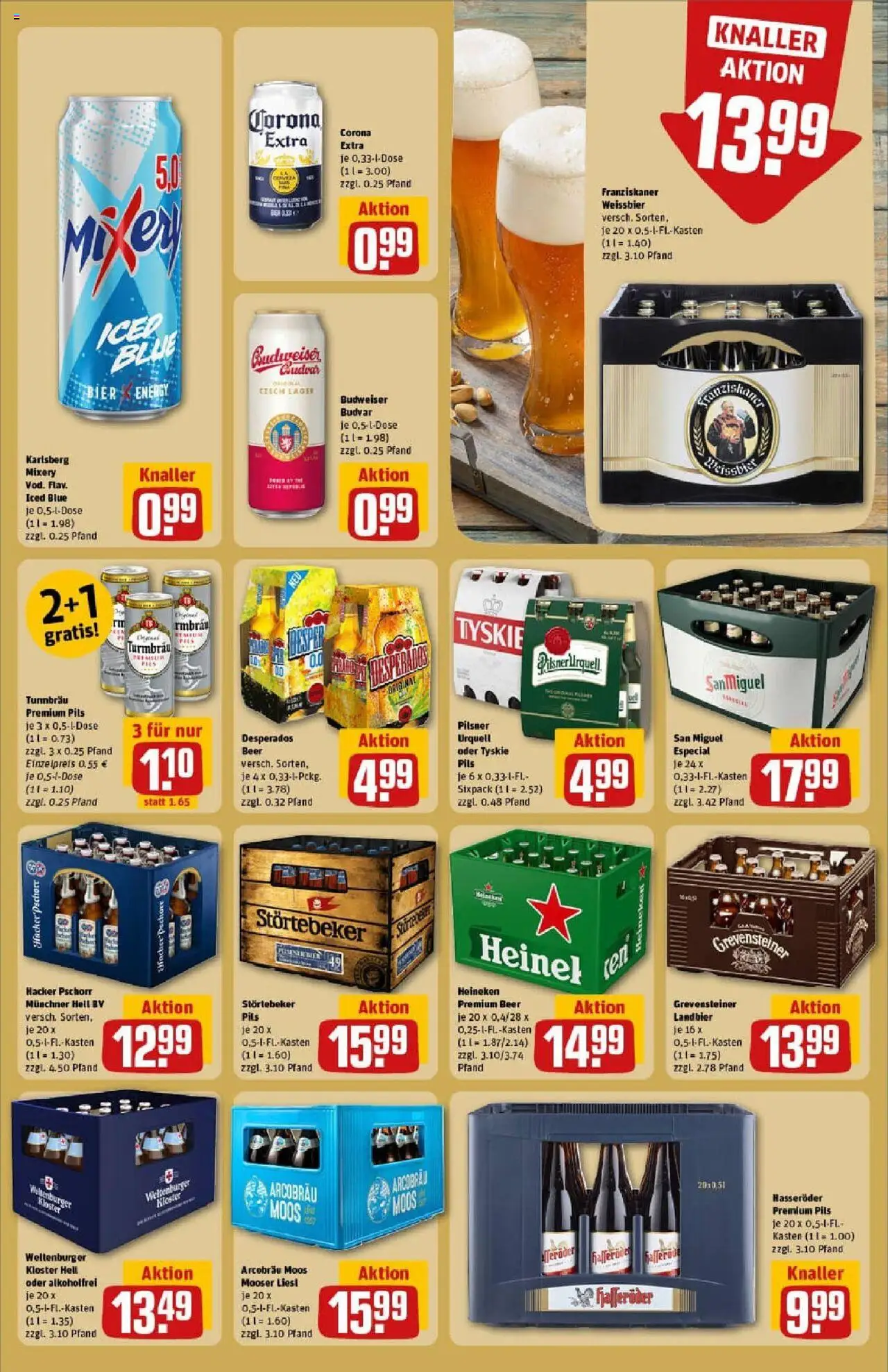 Rewe prospekt Traunreut	 - gültig ab dem 24.08.2025 | Seite: 21 | Produkte: Energy, Heineken, Desperados, Hasseröder