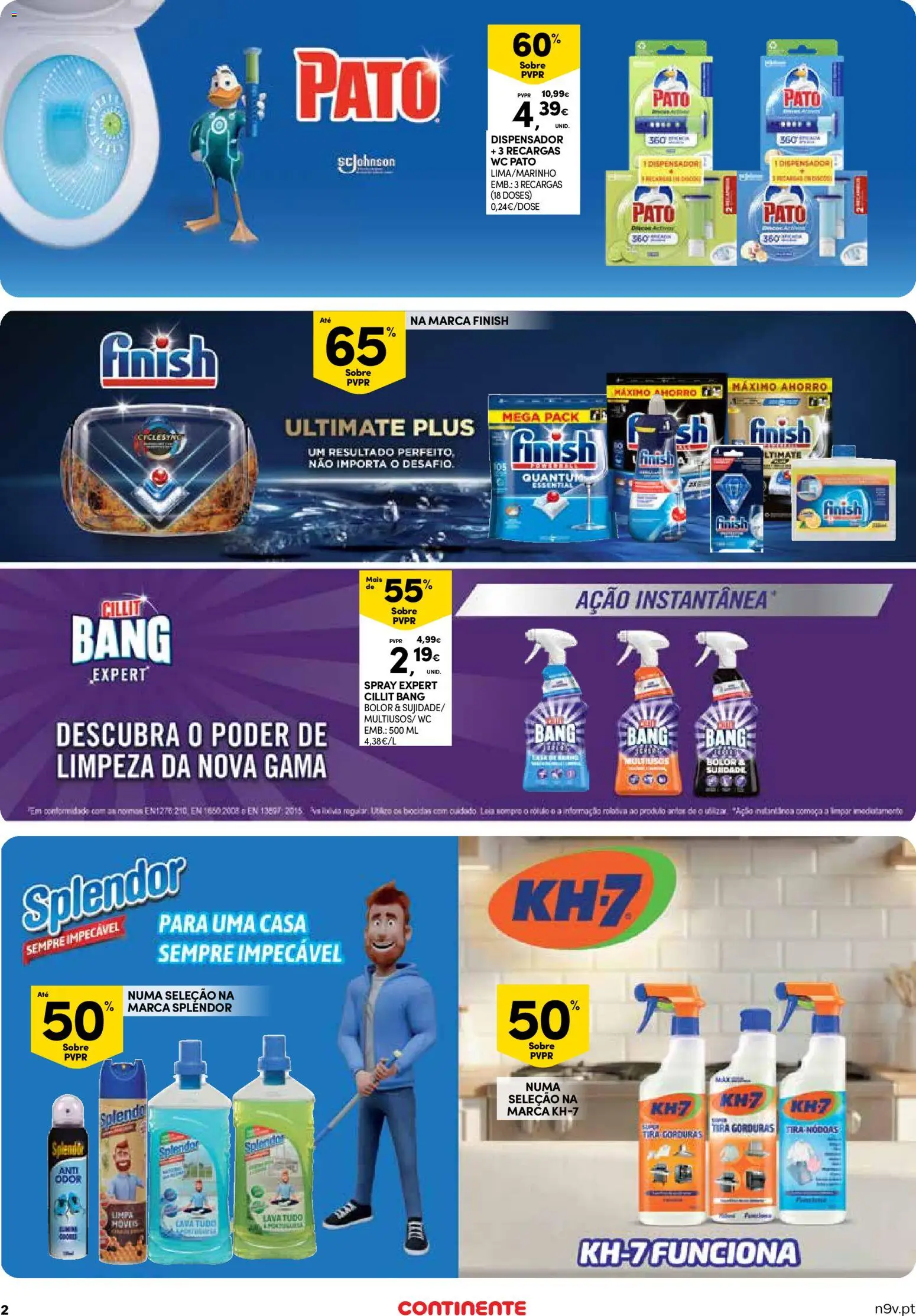 Continente - Limpeza, Higiene e Beleza │ válido de 06.04.2026 | Página: 2 | Produtos: Limpa móveis, Cillit bang bolor