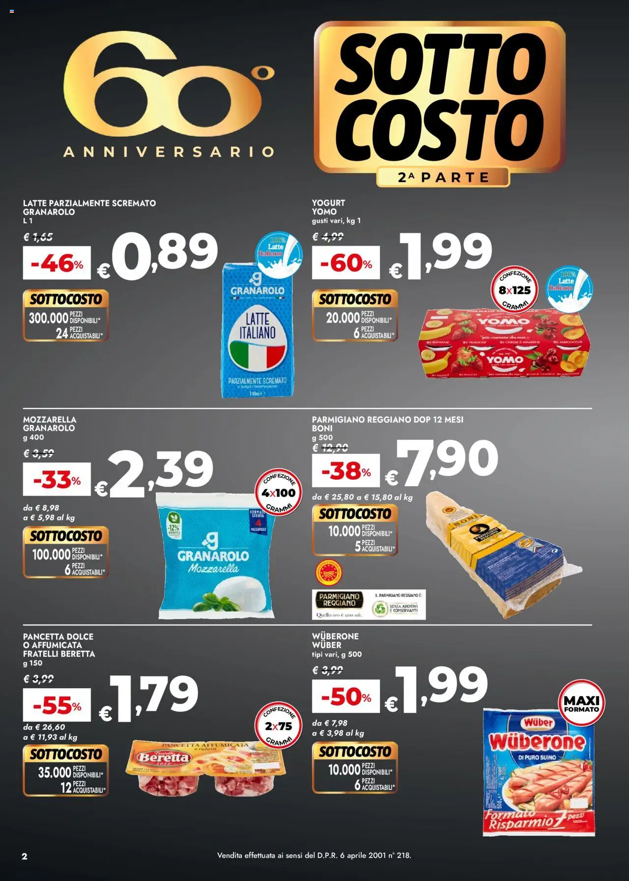 Volantino bennet del 05.06.2025 | Pagina: 2 | Prodotti: Pancetta, Suino, Latte, Latte parzialmente scremato