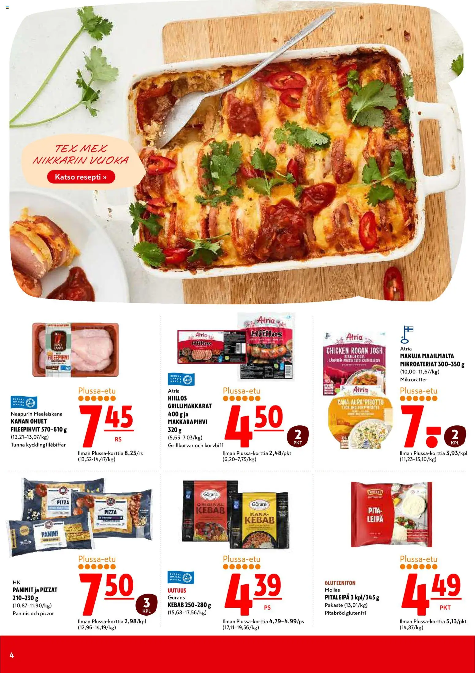 K-Citymarket tarjoukset – voimassa 16.02.2026 alkaen | Sivu: 4 | Tuotteet: Leipä, Pizza