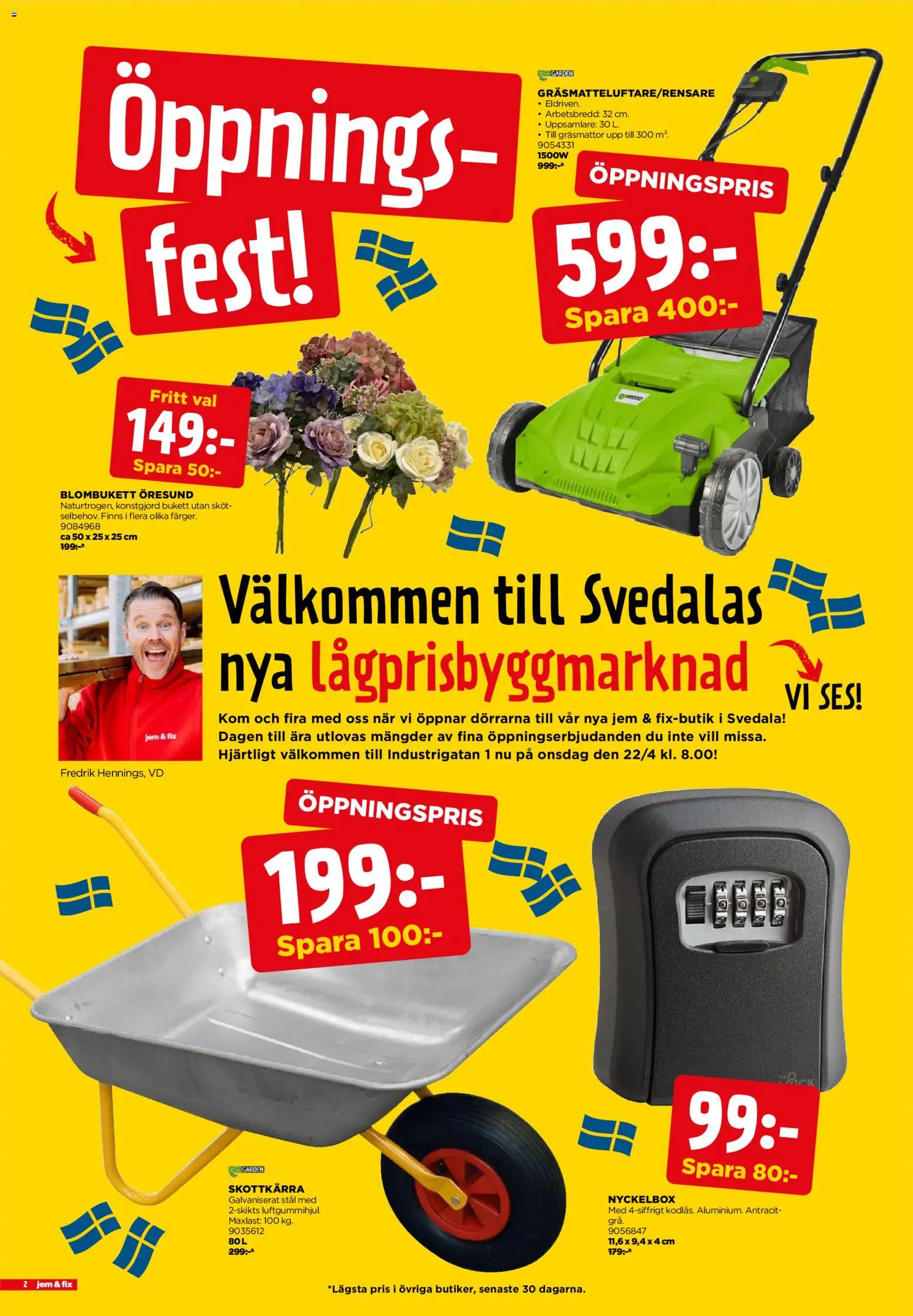 Jem & Fix reklamblad aktuell från 22.04.2026 | Sida: 2 | Produkter: Skottkärra