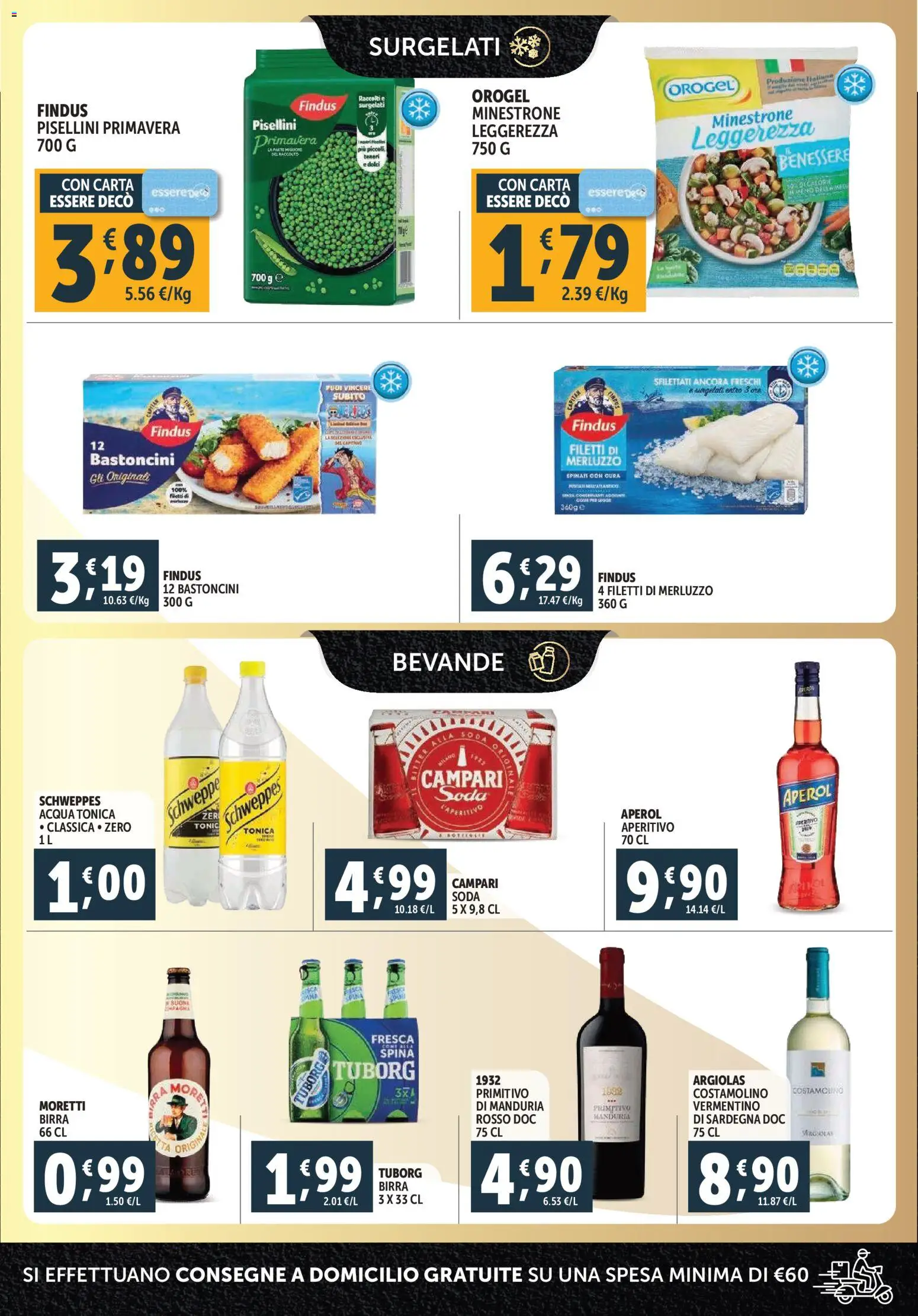 Volantino Decò del 29.12.2025 | Pagina: 7 | Prodotti: Birra, Acqua tonica, Acqua, Aperol