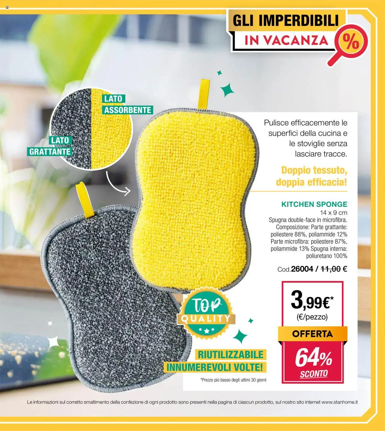 Volantino Stanhome del 05.08.2025 | Pagina: 7 | Prodotti: Spugna