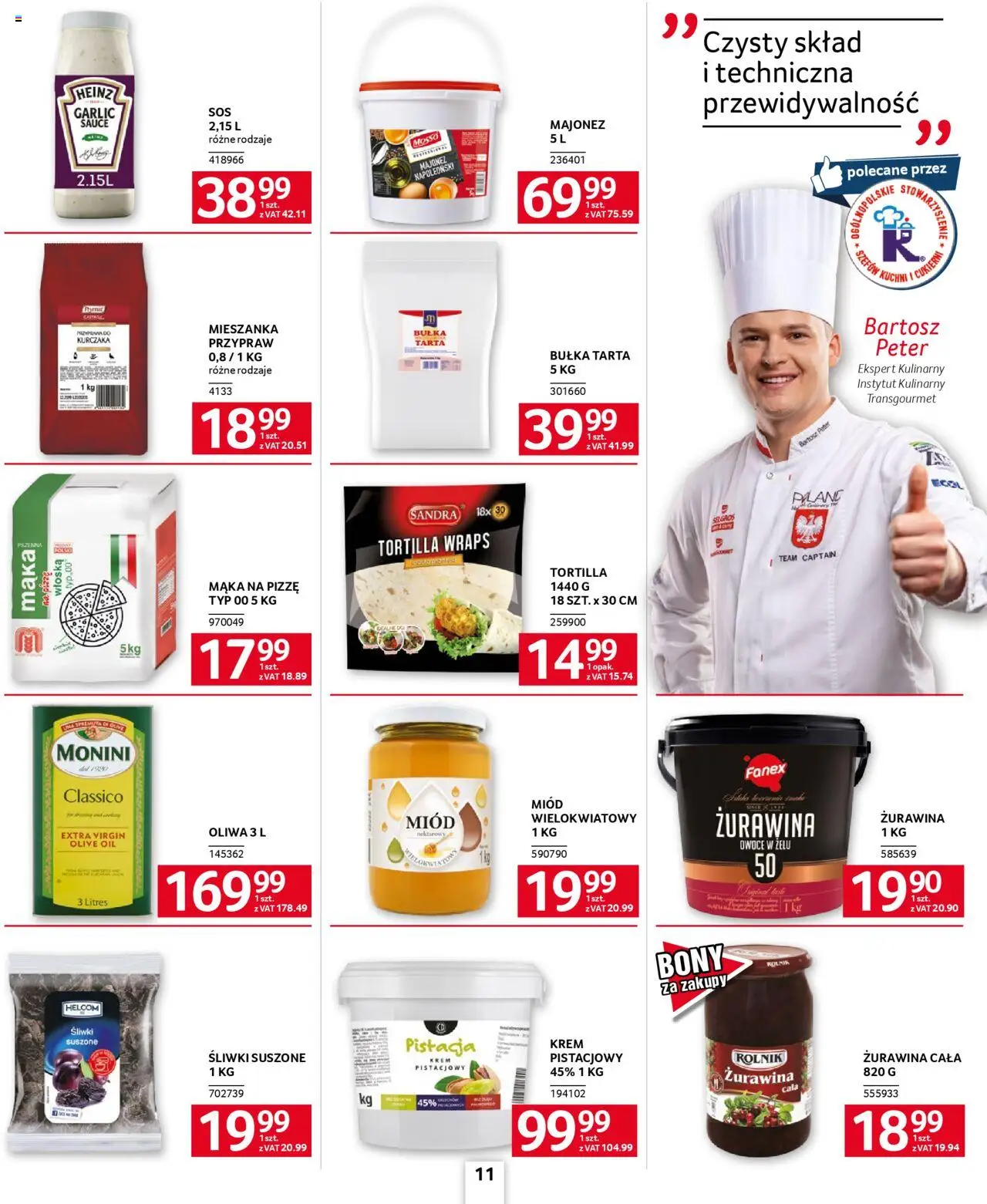 Selgros cash&carry Gazetka - Oferta dla gastronomii od 28.08.2025 | Strona: 11 | Produkty: Śliwki, Żurawina, Śliwki suszone, Majonez