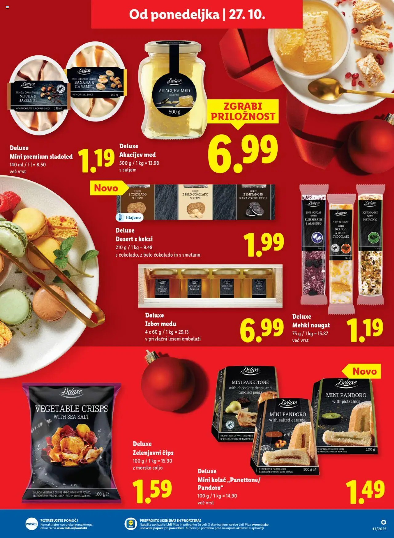 Novi Lidl katalog ponudbe – veljaven od 23.10.2025 | Stran: 51 | Izdelki: Keksi, Kolač, Cips, Sladoled