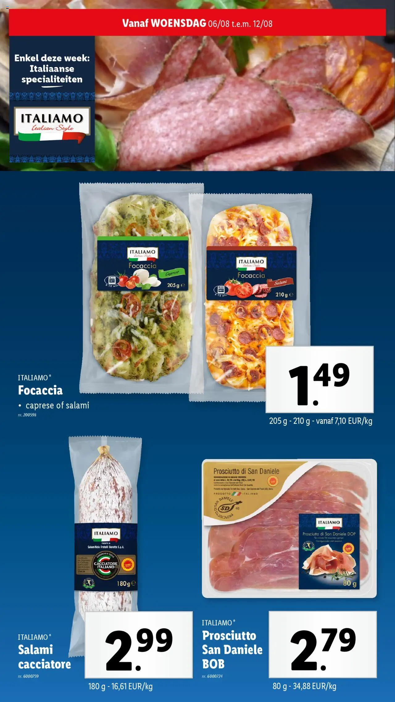  | Pagina: 16 | Producten: La, Salami
