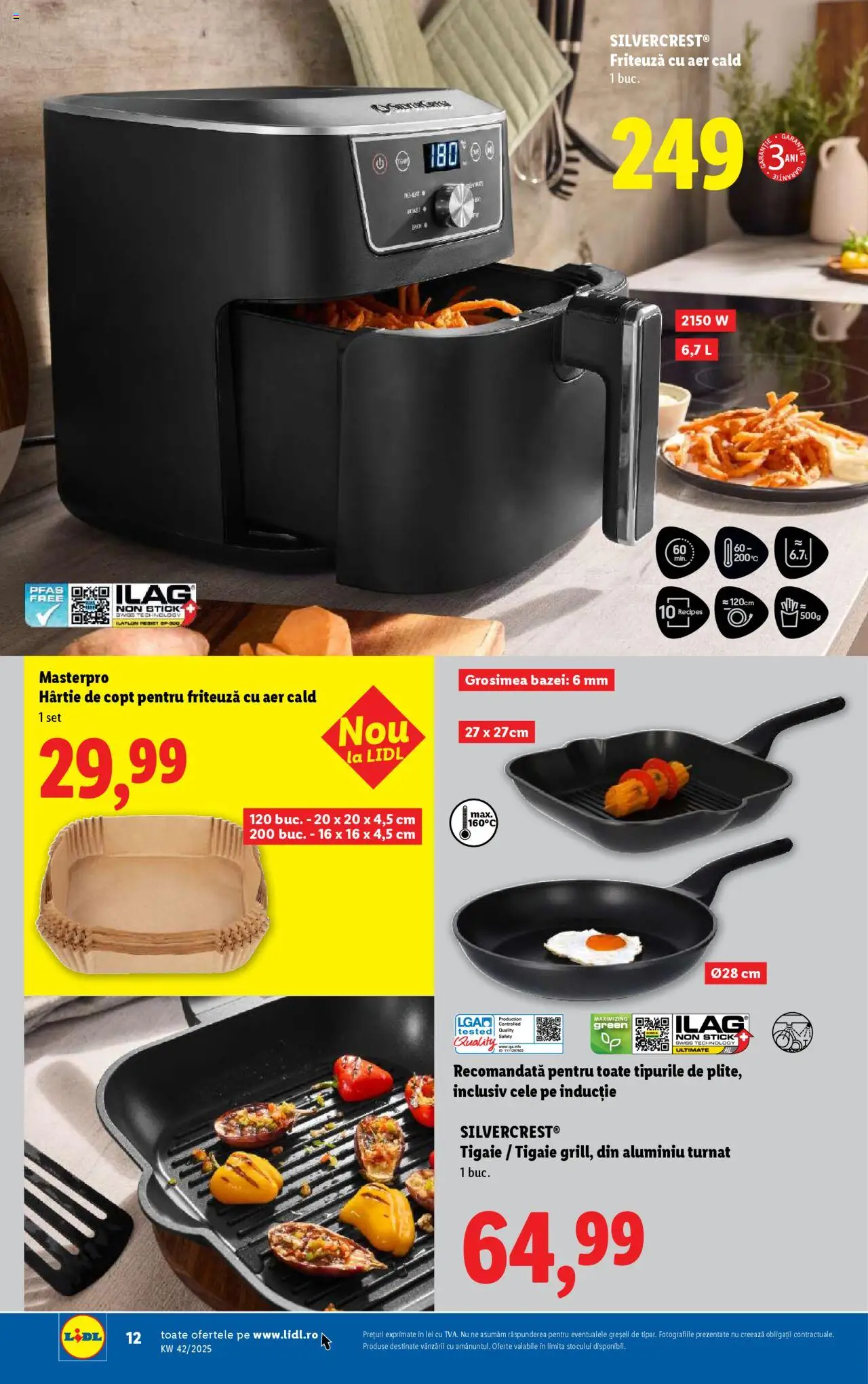 Noul catalog Lidl – valabil de la 13.10.2025 | Pagină: 12 | Produse: Ginseng, Tigaie, Friteuză